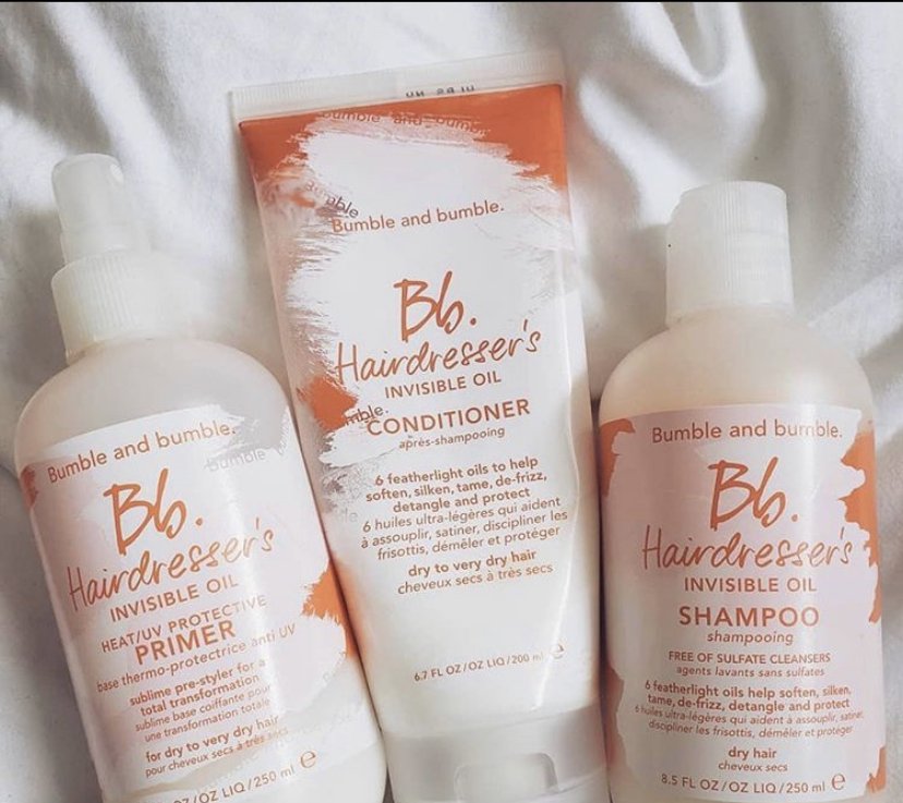 Bb. Hairdresser's Invisible Oil Shampoo, Conditioner, and Primer