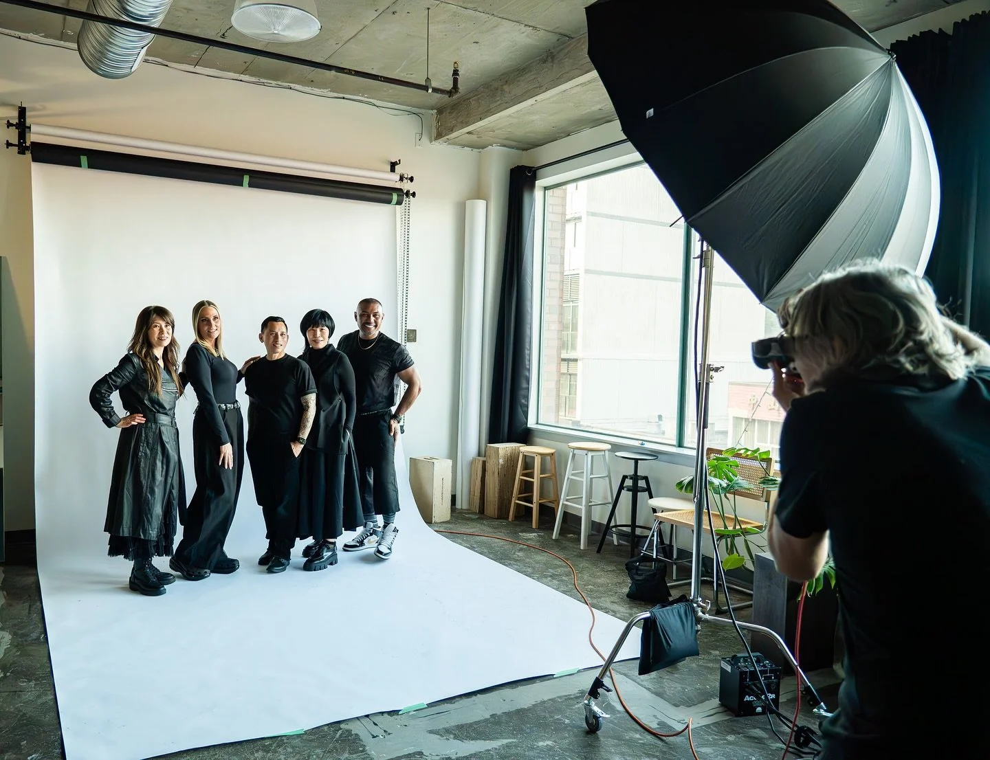 BEHIND THE SCENE of FALL/WINTER LOOK BOOK 
From Suki&rsquo;s Artistic Team

Photographer: @trevorbrady1
Suki's Artistic Team: @ash.hood.hair @hairbytaido @kyepyeon_hair @saoriatsukis @jamesvaliant 
Products @goldwellca @oribe 
BTS Photographer: @toek
