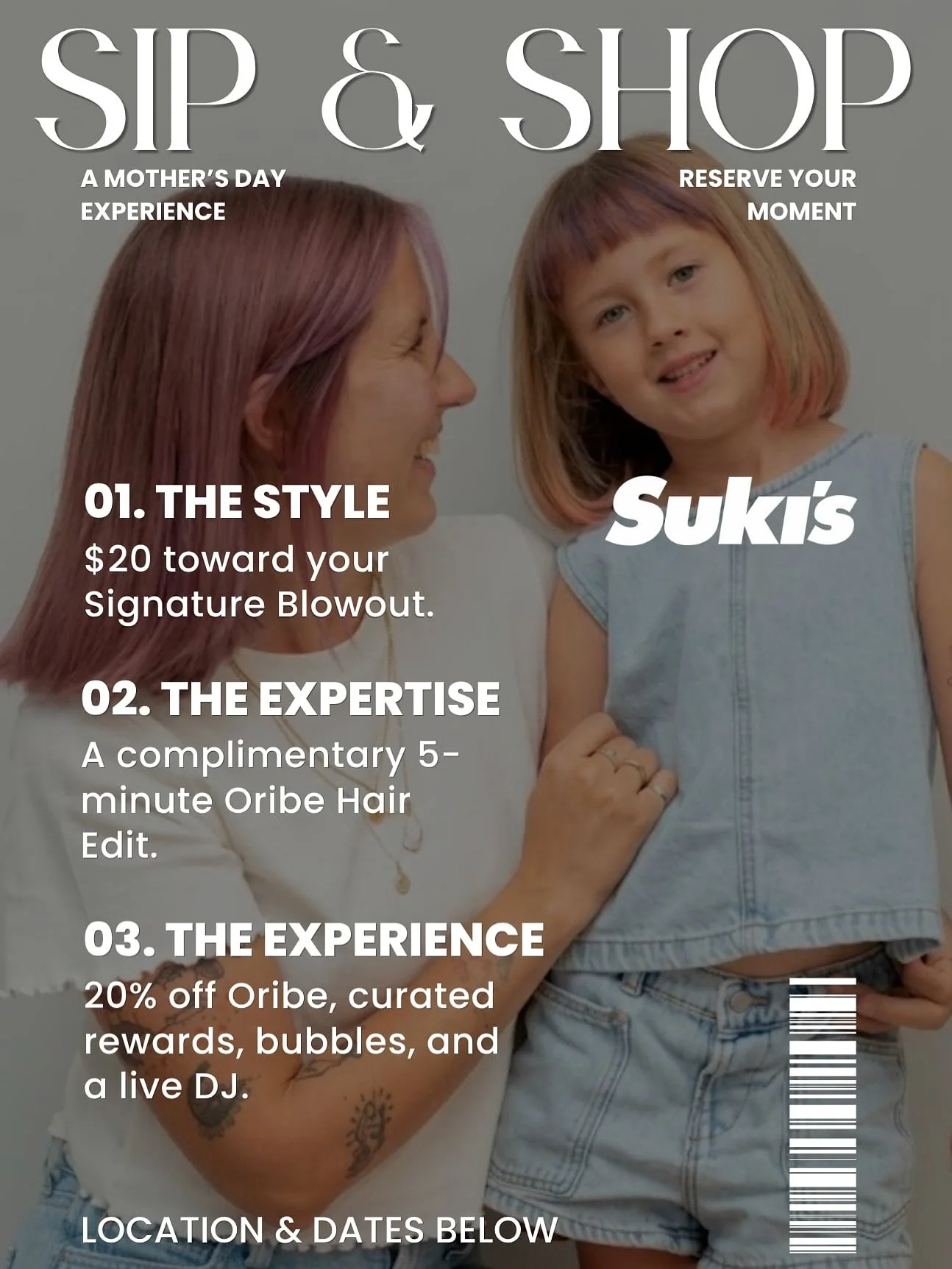 Who&rsquo;s ready for a blowout and bubbles? 🥂👋

Our Mother&rsquo;s Day Sip &amp; Shop is the perfect time to stock up on your Oribe favorites at 20% OFF and get that signature salon glow for only $20.

Why you shouldn't miss it:

🎁 Gifts with Pur