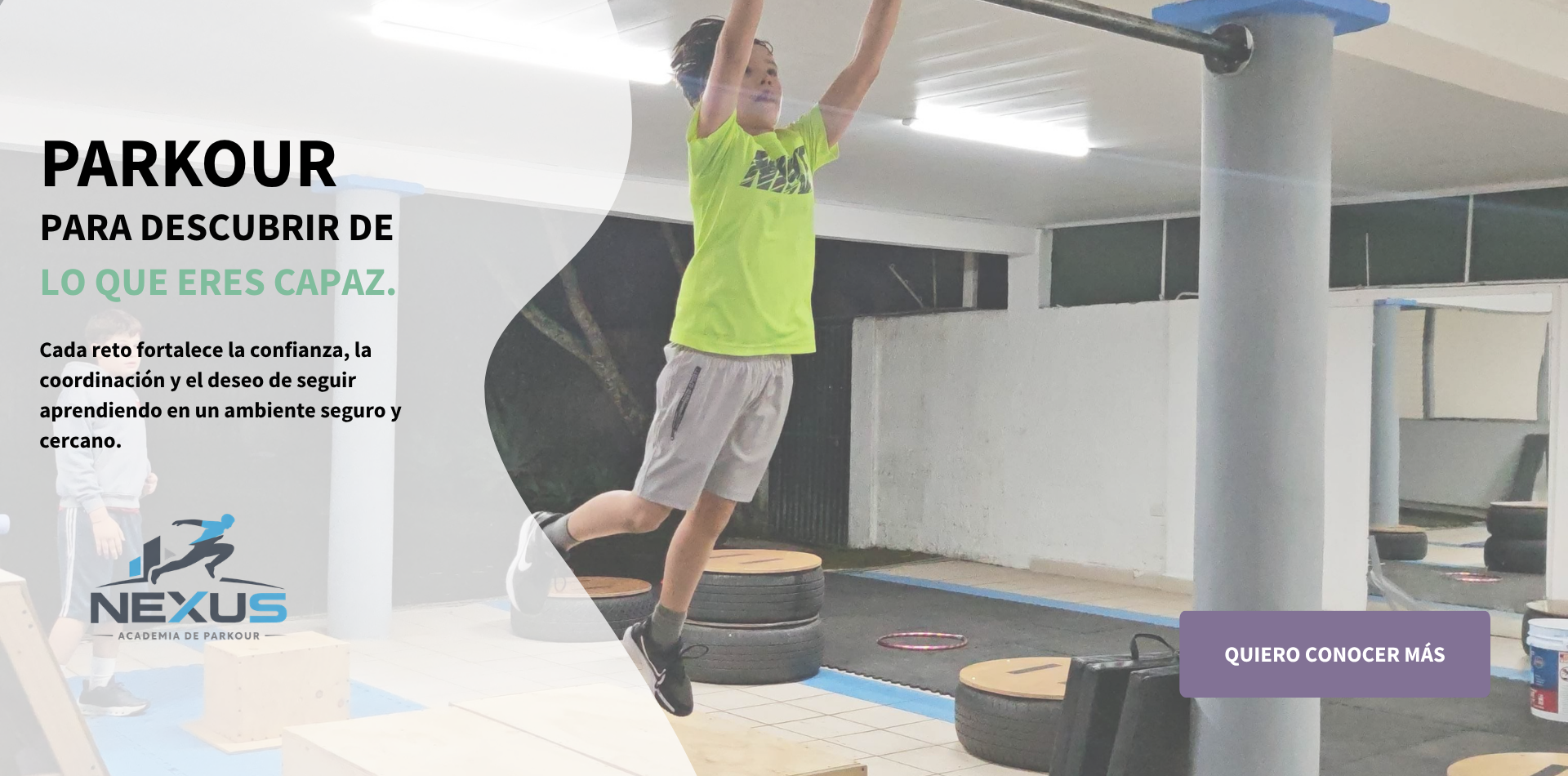 Experiencia de parkour en Asertiva Wellness House