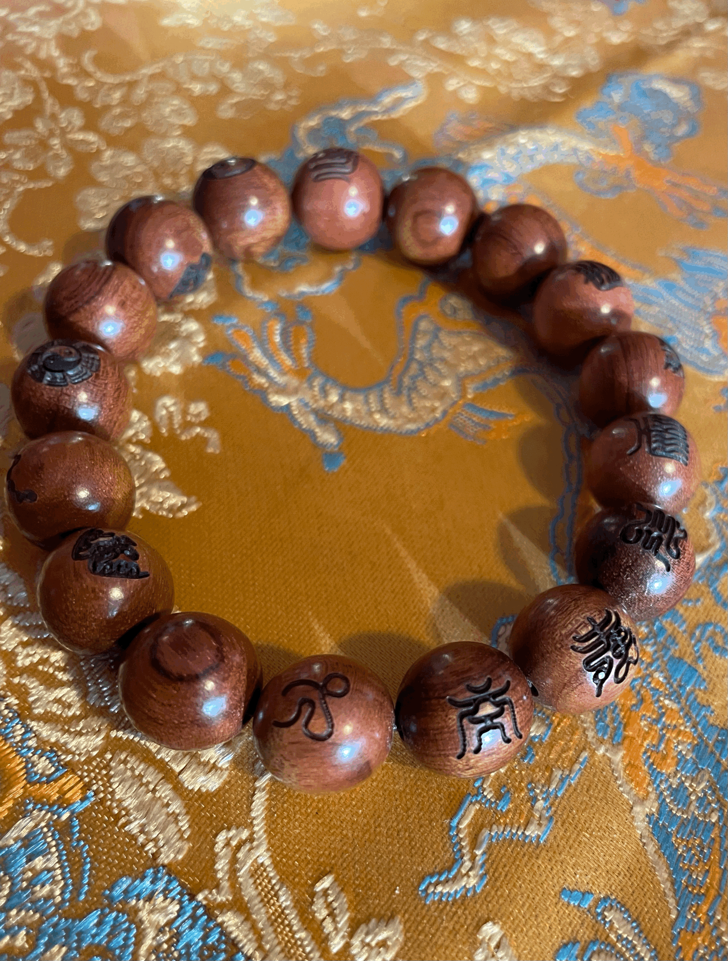 Consecrated Thunder Deity Mantra Beaded Bracelet