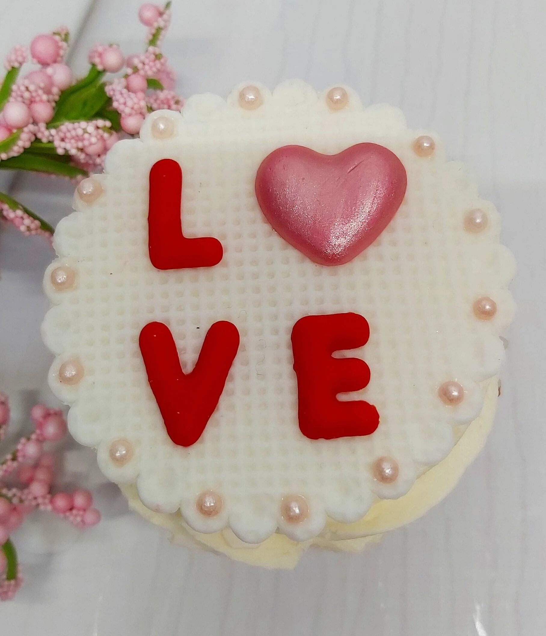 Valentines Day LOVE cupcake topper
