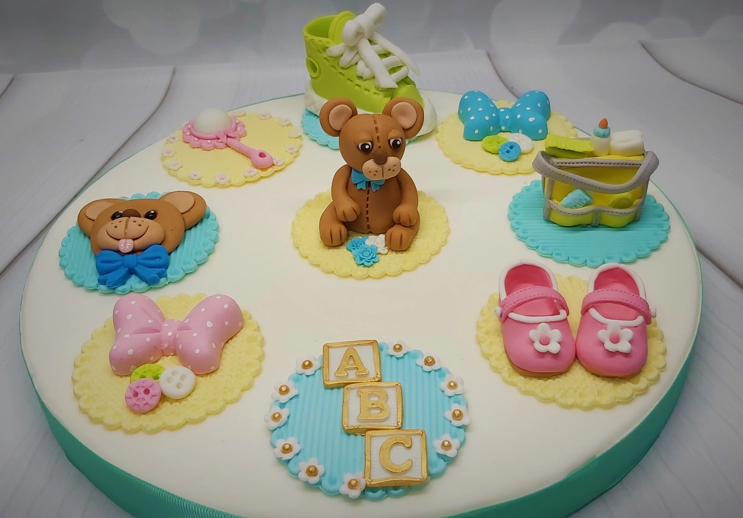 Baby shower theme cupcake toppers