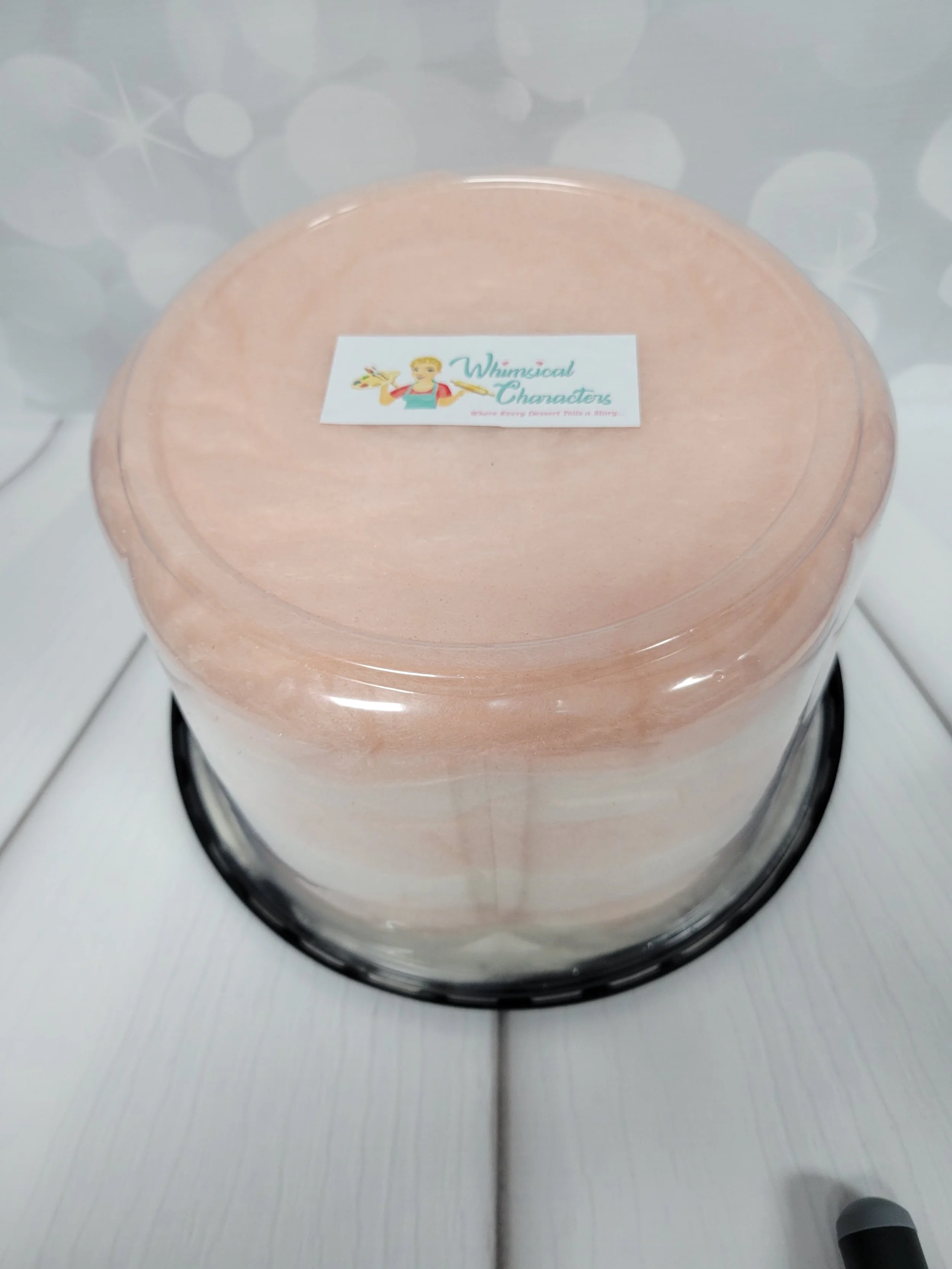 Cotton candy cake with no sprinkles