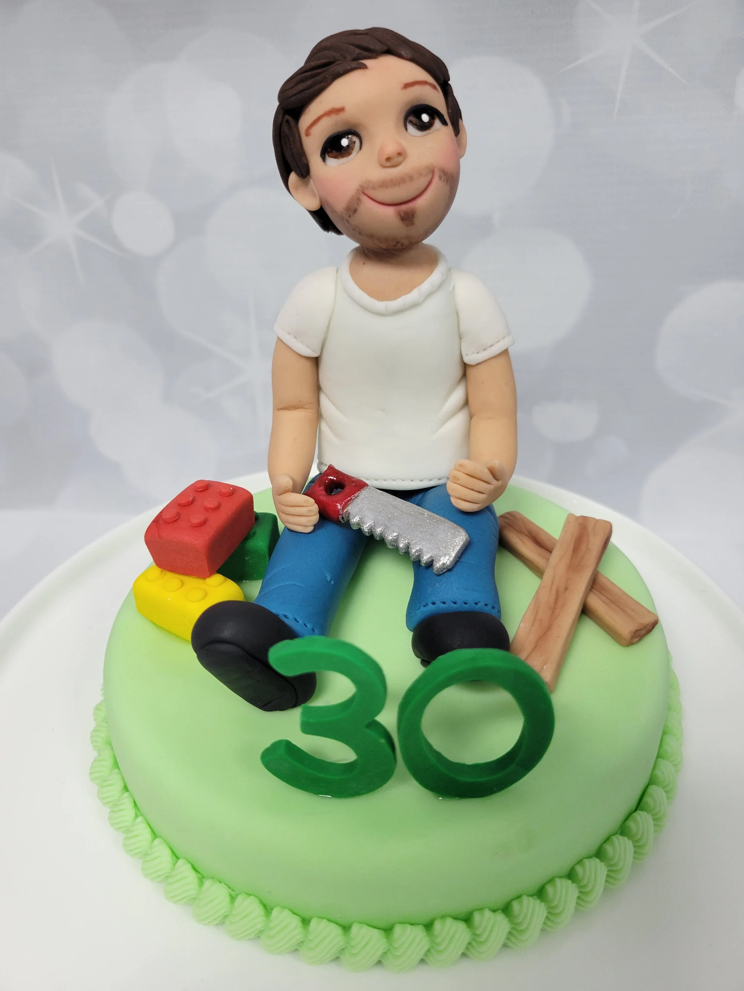 Alex the Builder cake topper