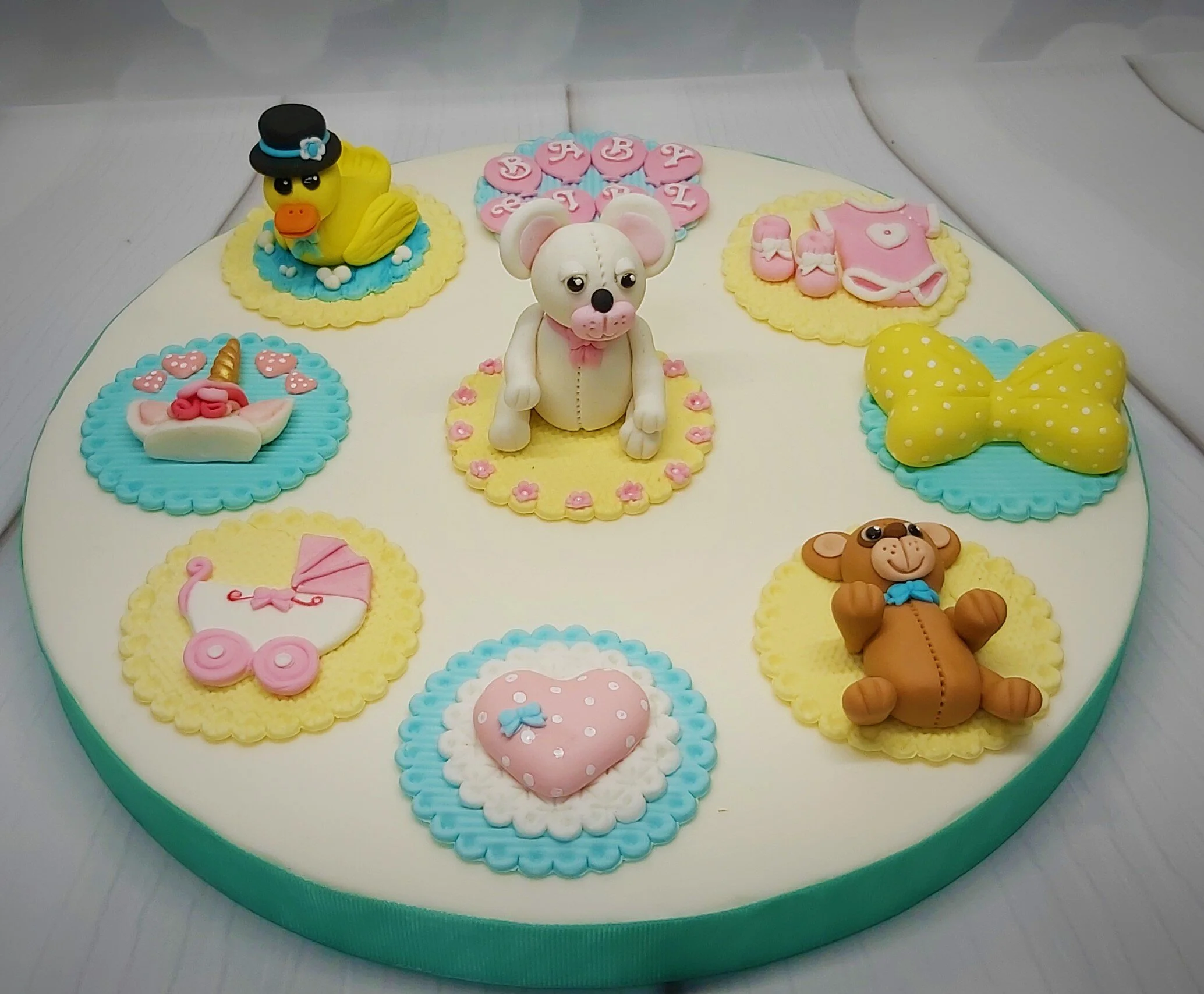 Baby shower theme cupcake toppers
