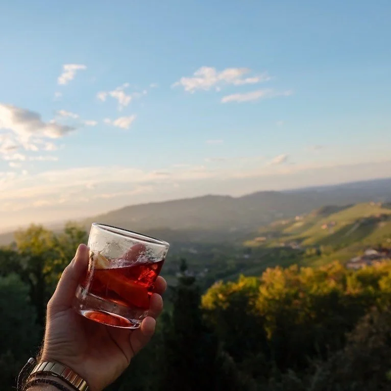 1 year ago today - Enjoying a Negroni in the Piedmont wine region. A high that I&rsquo;ll be chasing for the rest of my days 🍊✨