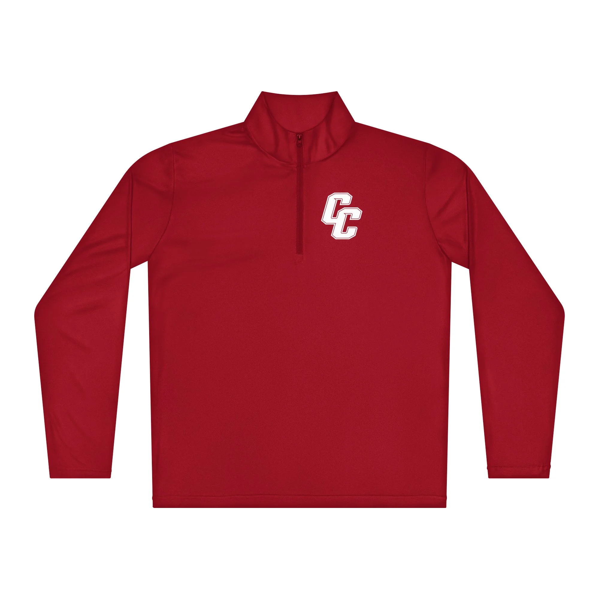 unisex-quarter-zip-pullover-true-red-front-68916e8f7fc9f.jpg
