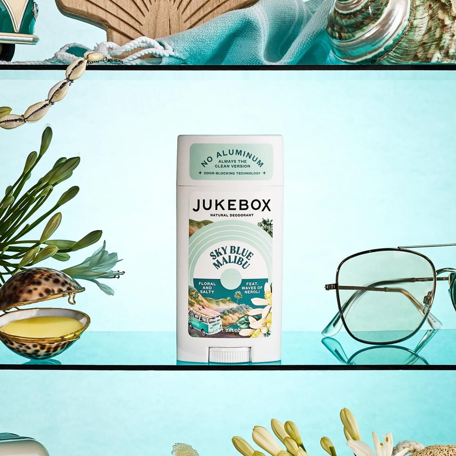 🚨Just in! @myjukebox launched a new deodorant scent today, Sky Blue Malibu!🚨 This floral and salty scent reminds us of a dreamy seaside day, plus it&rsquo;s already available in the bar soap so your customers can get a matching pair!