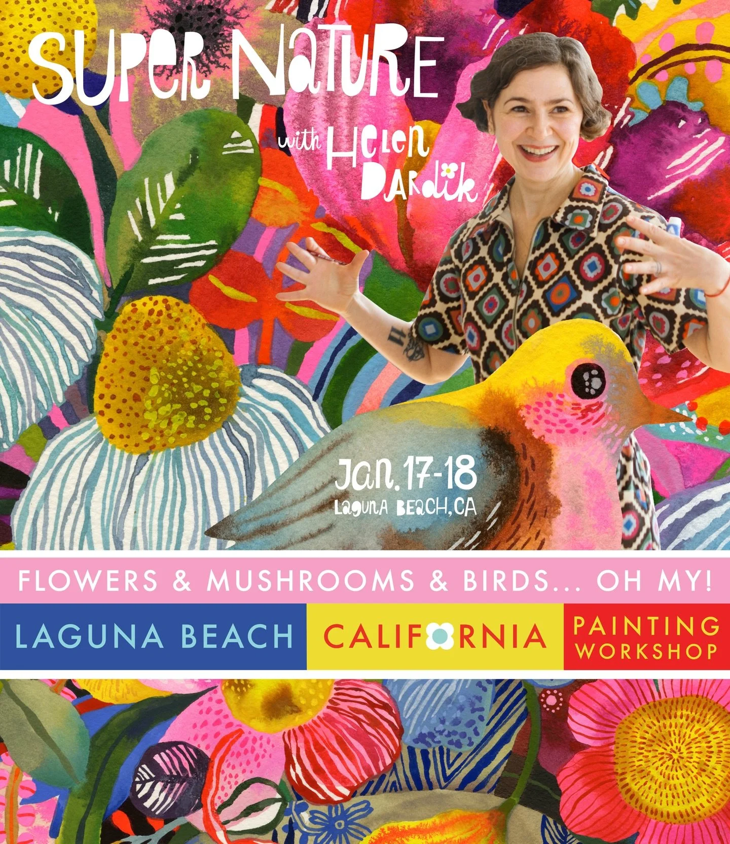 I am thrilled to let you know that I am coming back to teach a 2 day workshop in Laguna Beach this January! California has got my heart and every winter I feel her calling me and my art supplies to go and see her sunshine. I&rsquo;d like to share tha