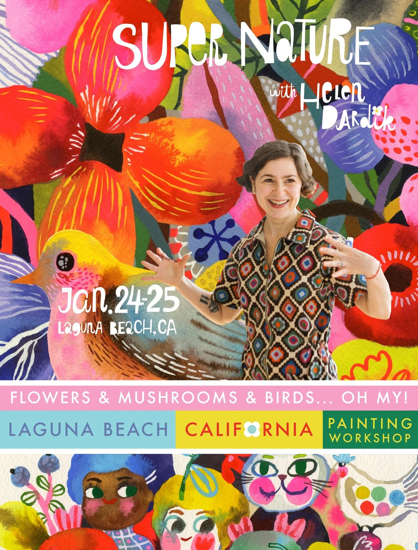 Good news everybody! I have added a second workshop in Laguna in January! You&rsquo;ve asked and I have obliged. Let&rsquo;s paint together on January 24 and 25th! Let&rsquo;s meet up in California and have a beautiful creative break together. Let&rs