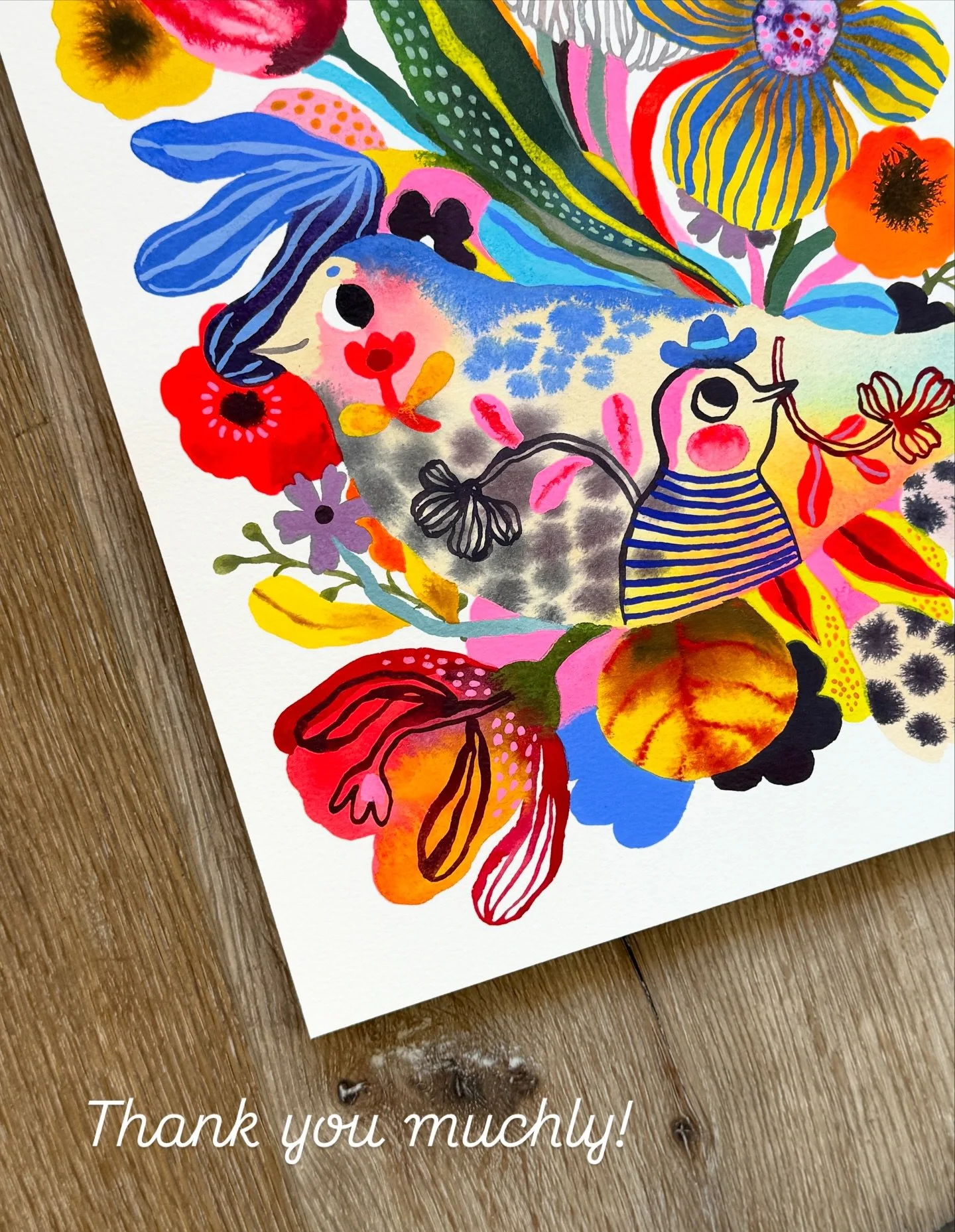 The registration for my Botanical Happiness&rsquo; course has opened up yesterday and I am so grateful to all of you who have signed up! It makes me so happy to see you enjoy it.  Thank you very muchly!❤️

🌿🍓🌿

#flowers #bird #floralfantasy #happi