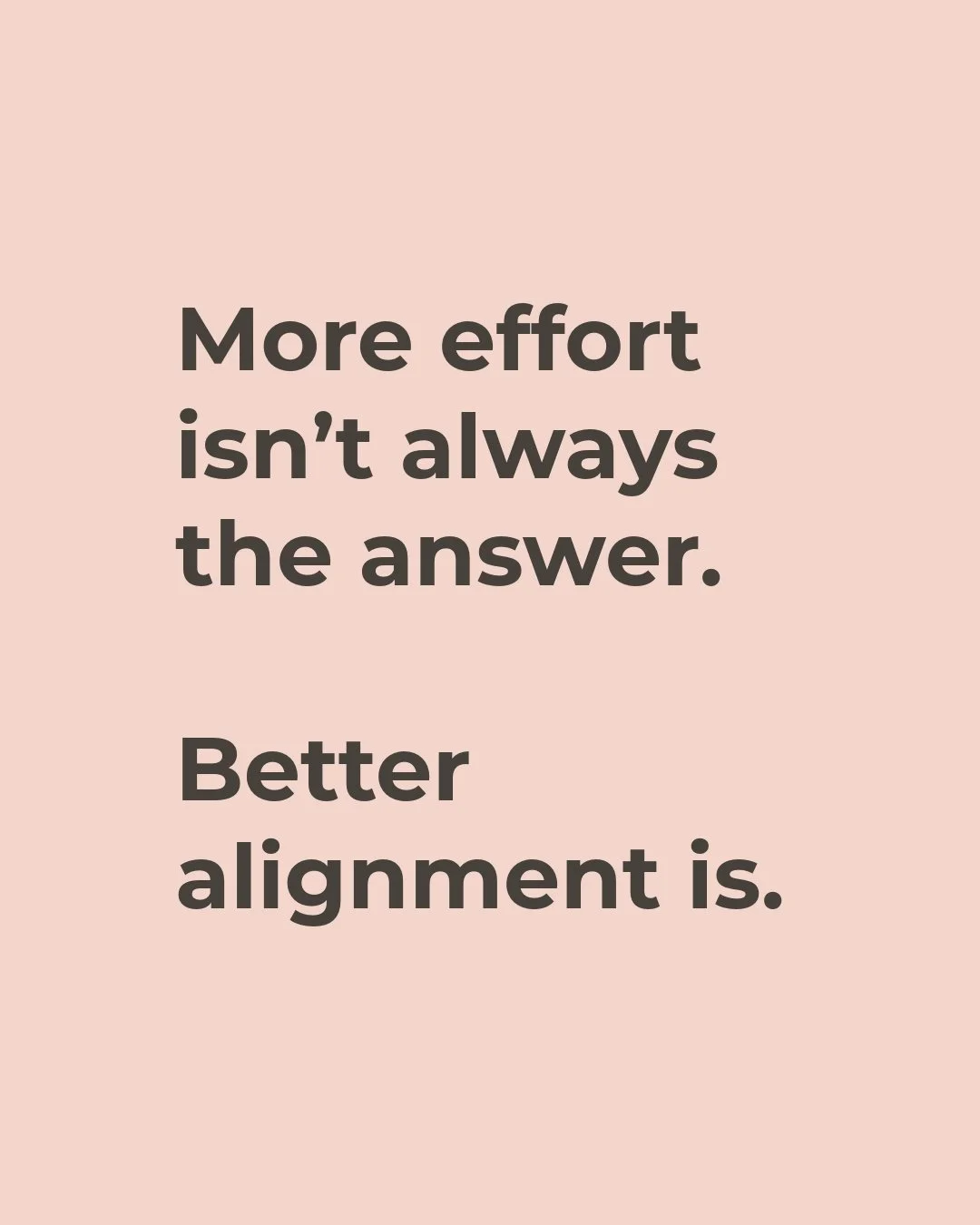 Pushing harder isn&rsquo;t noble if it&rsquo;s leaving you depleted.

Your body responds best when your training supports your life, not competes with it.

Save this reminder: progress doesn&rsquo;t require burnout.

#mindset #strengthtraining #align