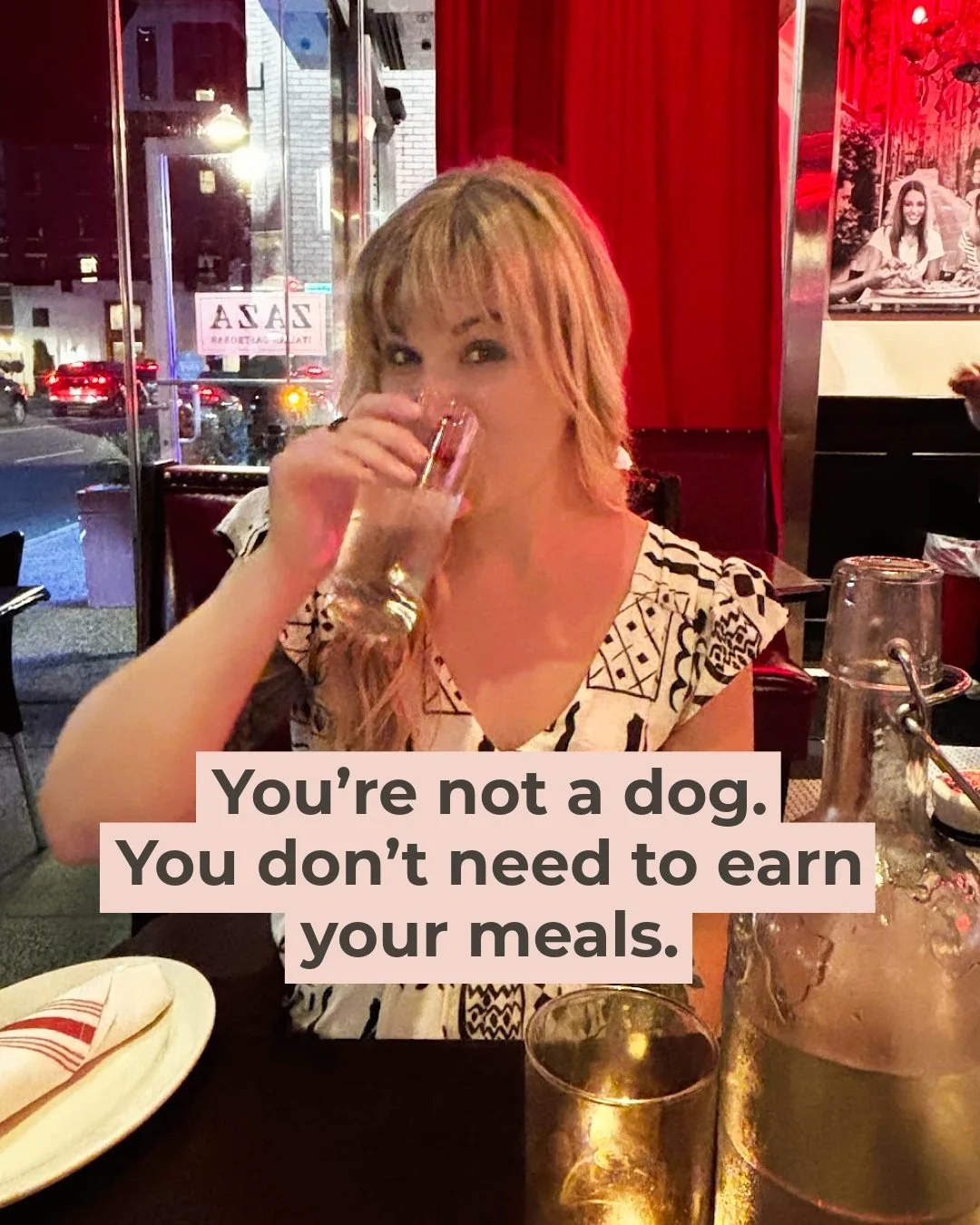 You're not a dog. 🐶

If you&rsquo;re constantly trying to &ldquo;earn&rdquo; your food, you&rsquo;re likely under-fueling, and that&rsquo;s exactly why fat loss feels so hard.

You don&rsquo;t need to eat less. You need to eat smarter, with structur