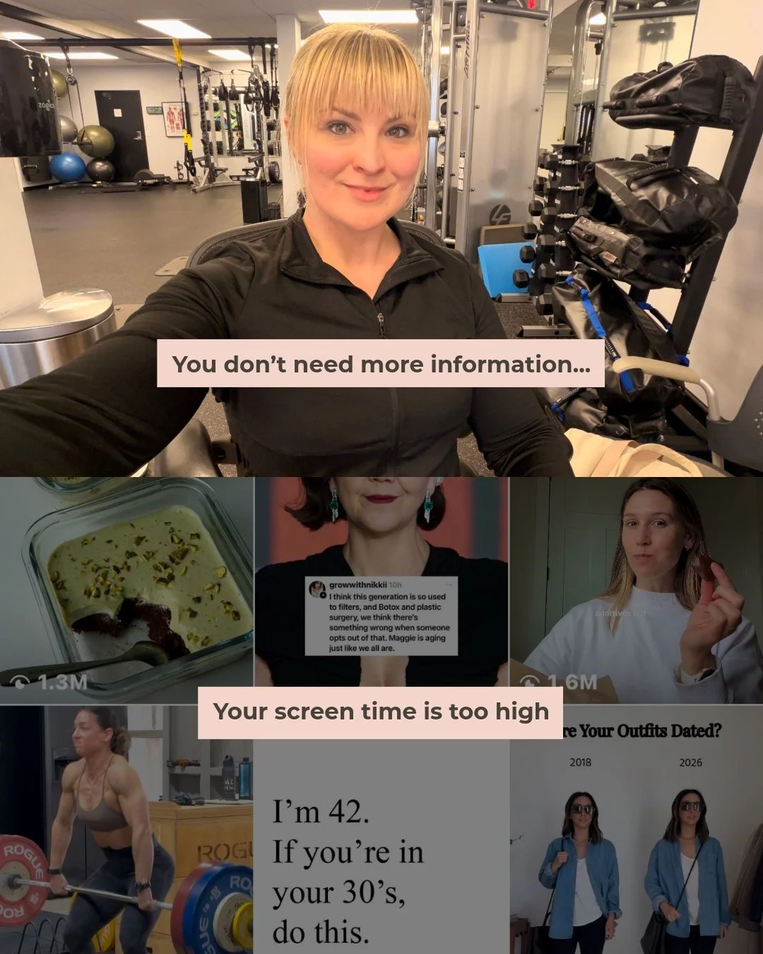 It&rsquo;s crazy how many things start to feel like a problem after you&rsquo;ve spent too much time online.

Suddenly, your body isn&rsquo;t quite right, you need a new gym outfit, your house should be cleaner, and you should be on a foreign beach s