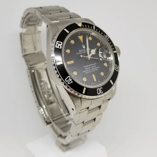 1986 168000 Rolex Submariner With Pumpkin Patina Lume