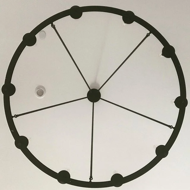 When your chandelier is a piece of artwork on your new listing #comingsoon #ironchandelier #newlisting