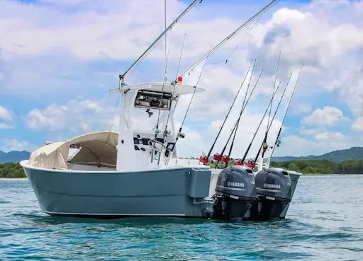 23 ft custom fishing charter option with Sea Breeze fishing and Adventures in Tamarindo, Costa Rica