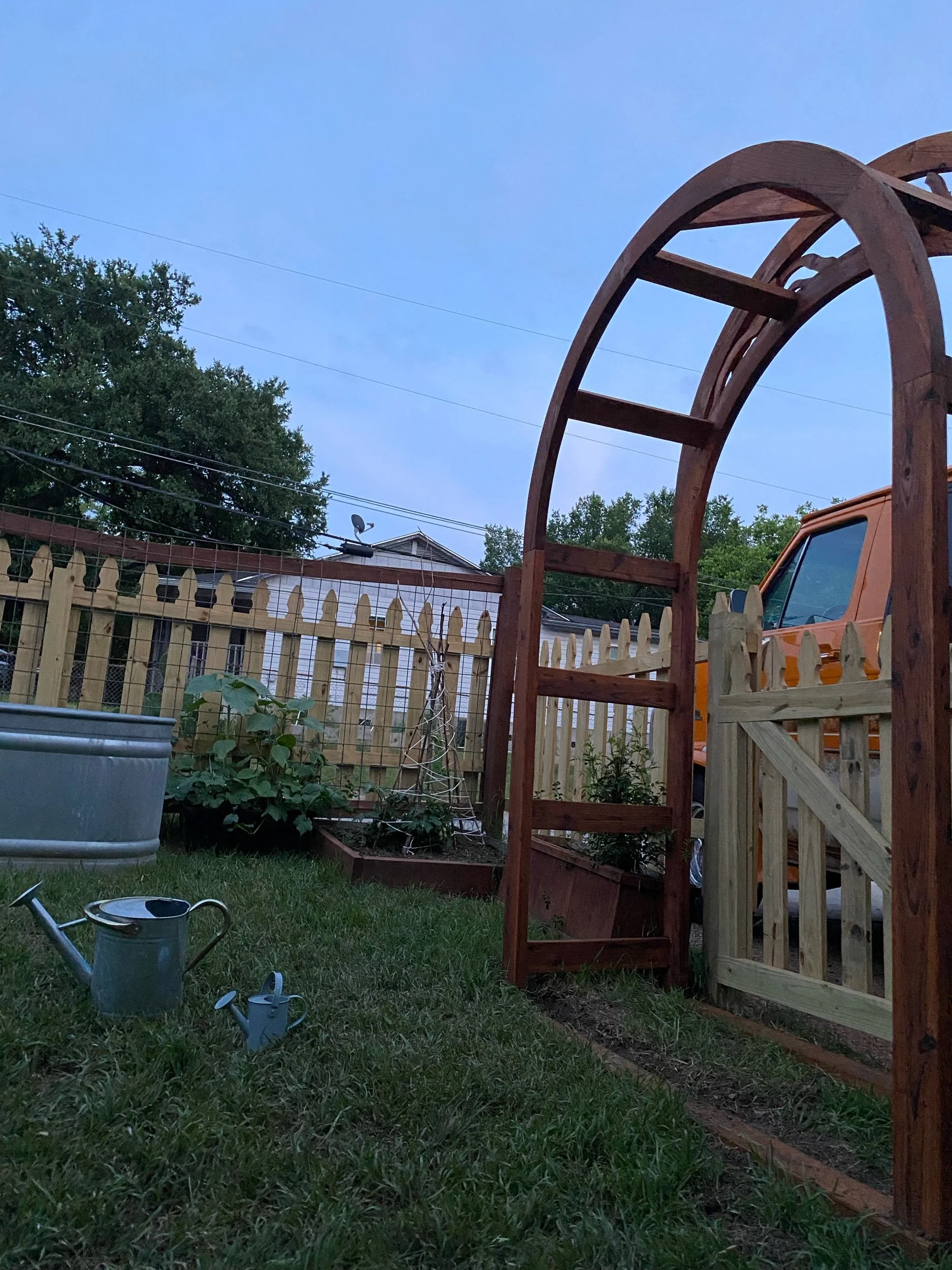  Garden time at in home daycare and nature preschool. 