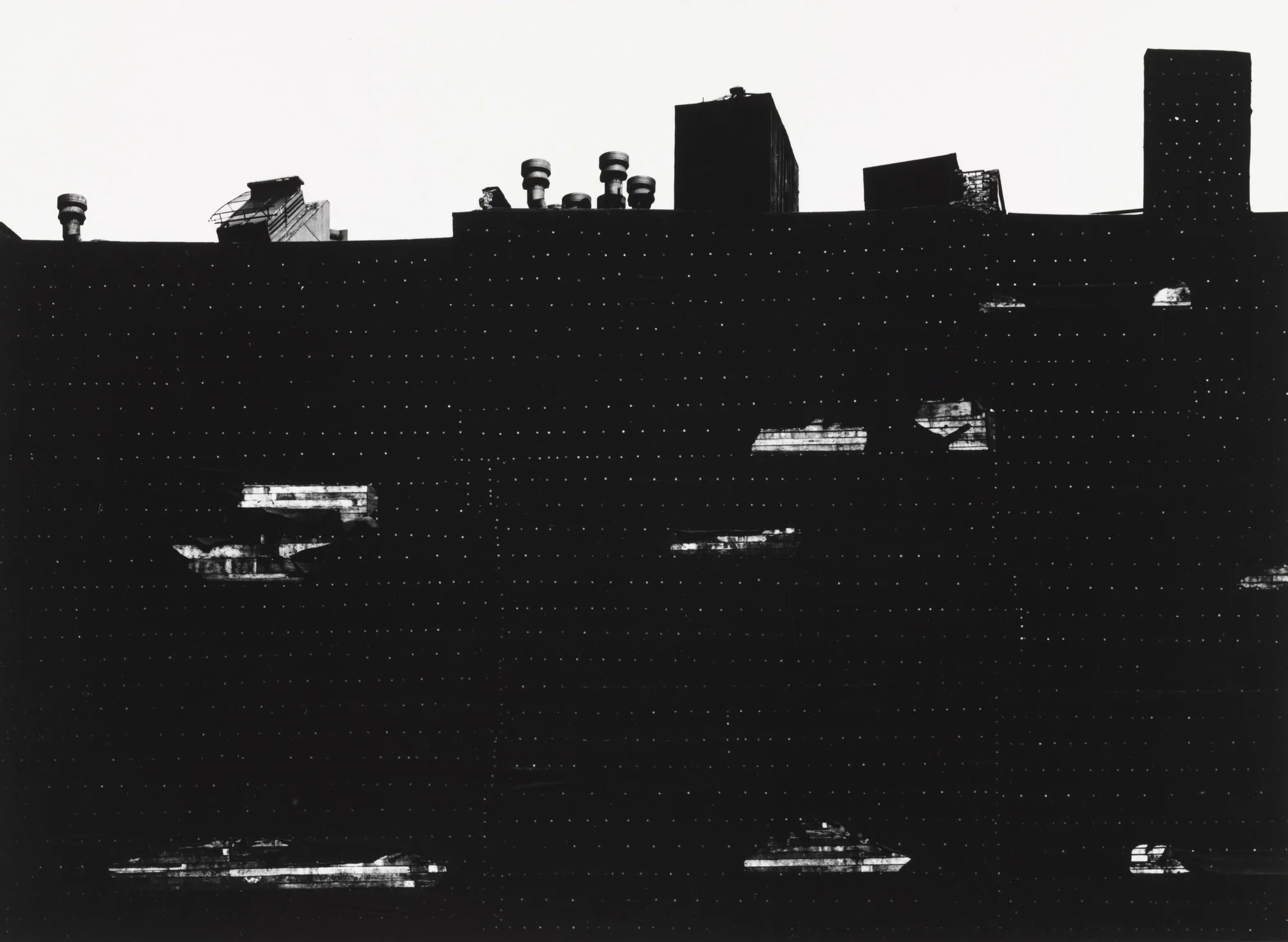Aaron Siskind   “New York I, 1951” (Printed later)  20”x24” silver gelatin print  Signed, titled and dated in ink on recto.