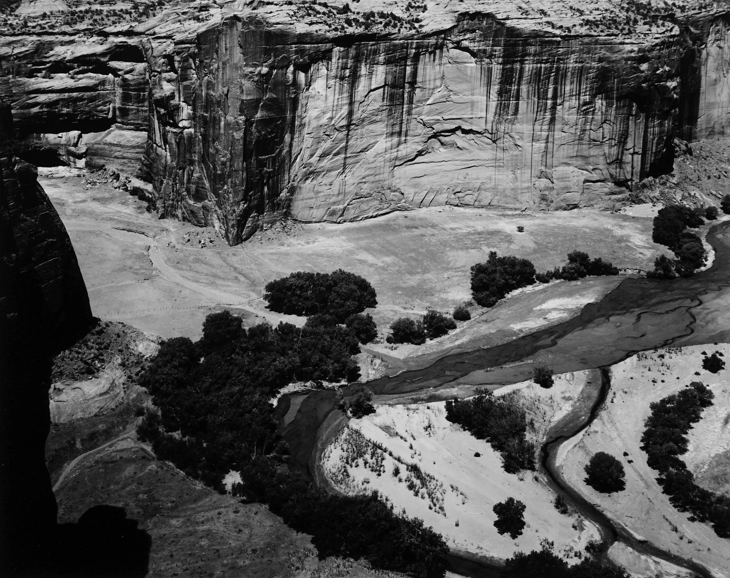  Michael A. Smith  “Canyon de Chelly, AZ, 1975”  8”x10” vintage silver gelatin print  Signed and dated on recto. Titled, dated and numbered on verso. 