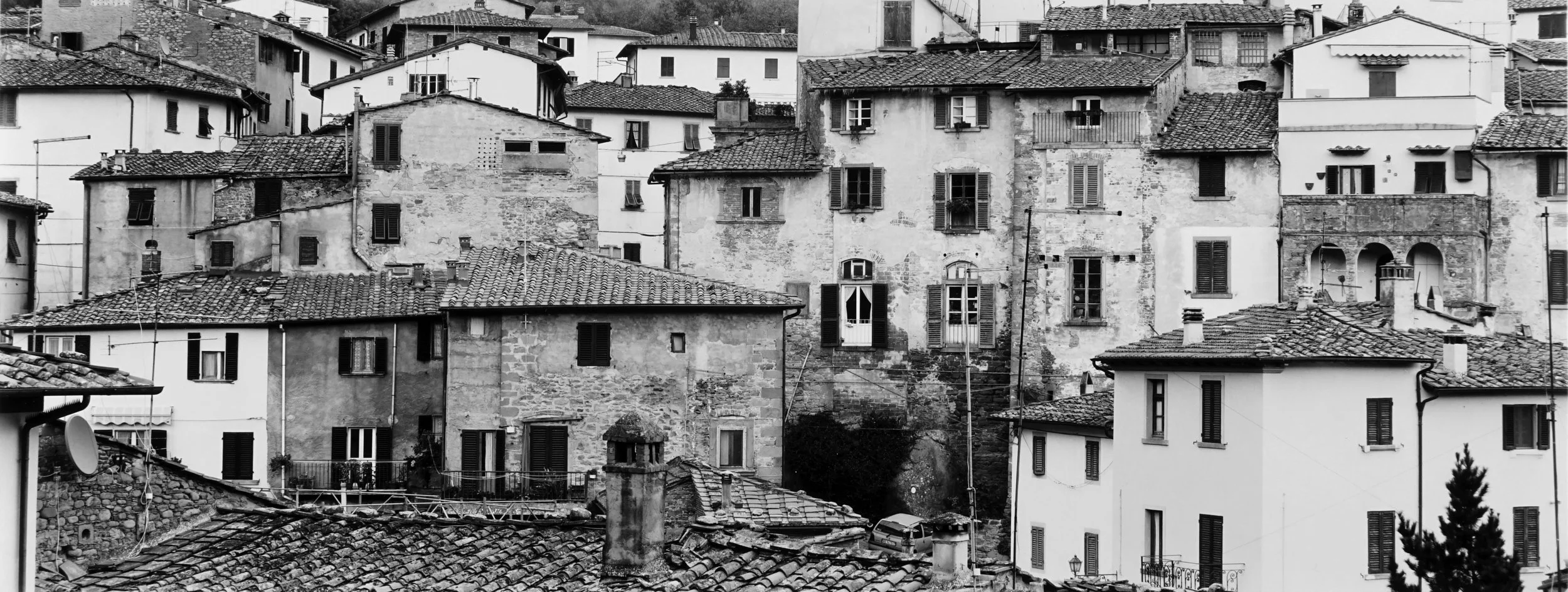  Michael A. Smith  “Tuscany, 2000”  8”x20” vintage silver gelatin print  Signed and dated on recto. Titled, dated and numbered on verso. 