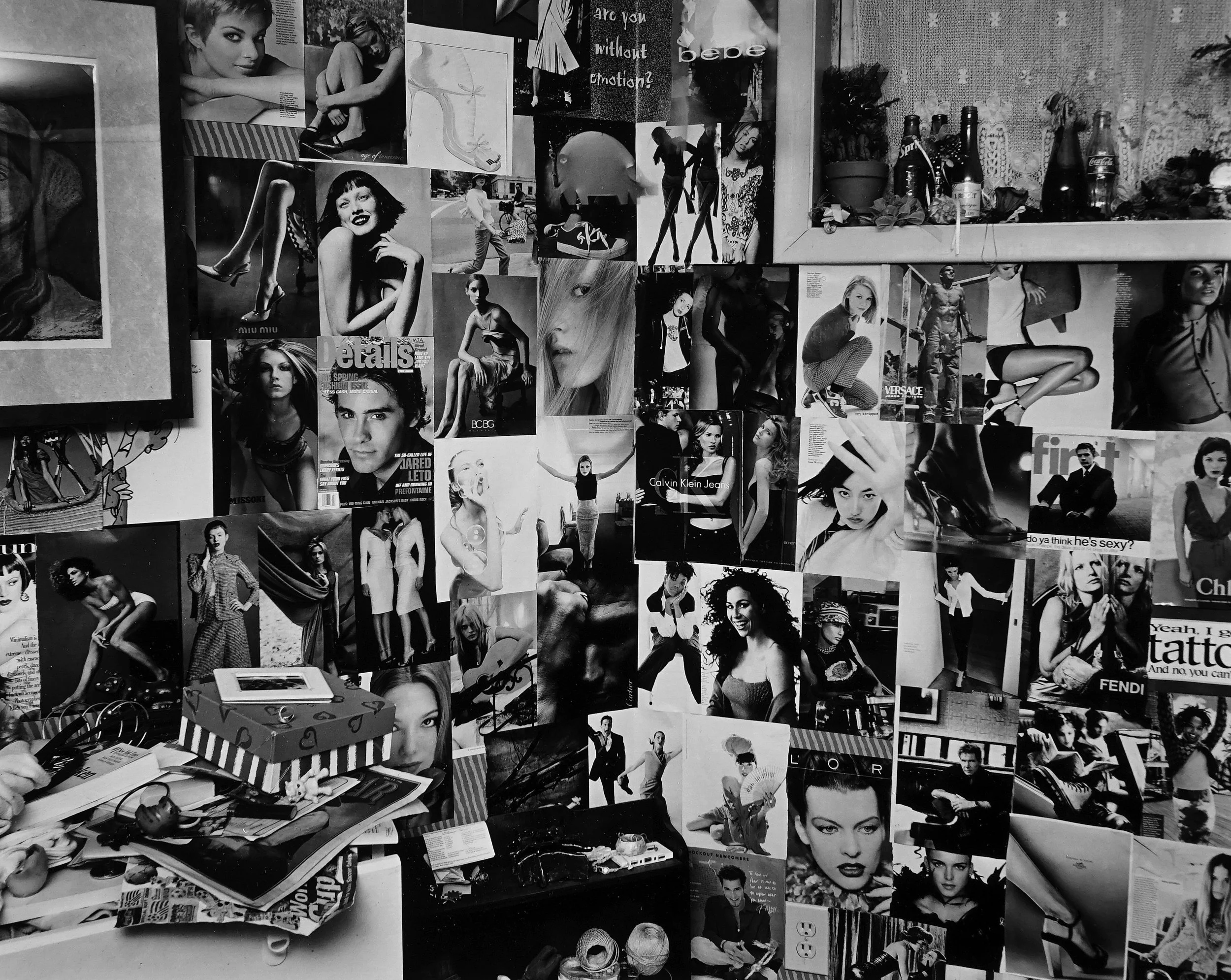  Paula Chamlee  “Mia’s Room, Ohio, 1998”  8”x10” silver gelatin contact print  Signed, dated in pencil on recto. Titled, dated and numbered on verso. 