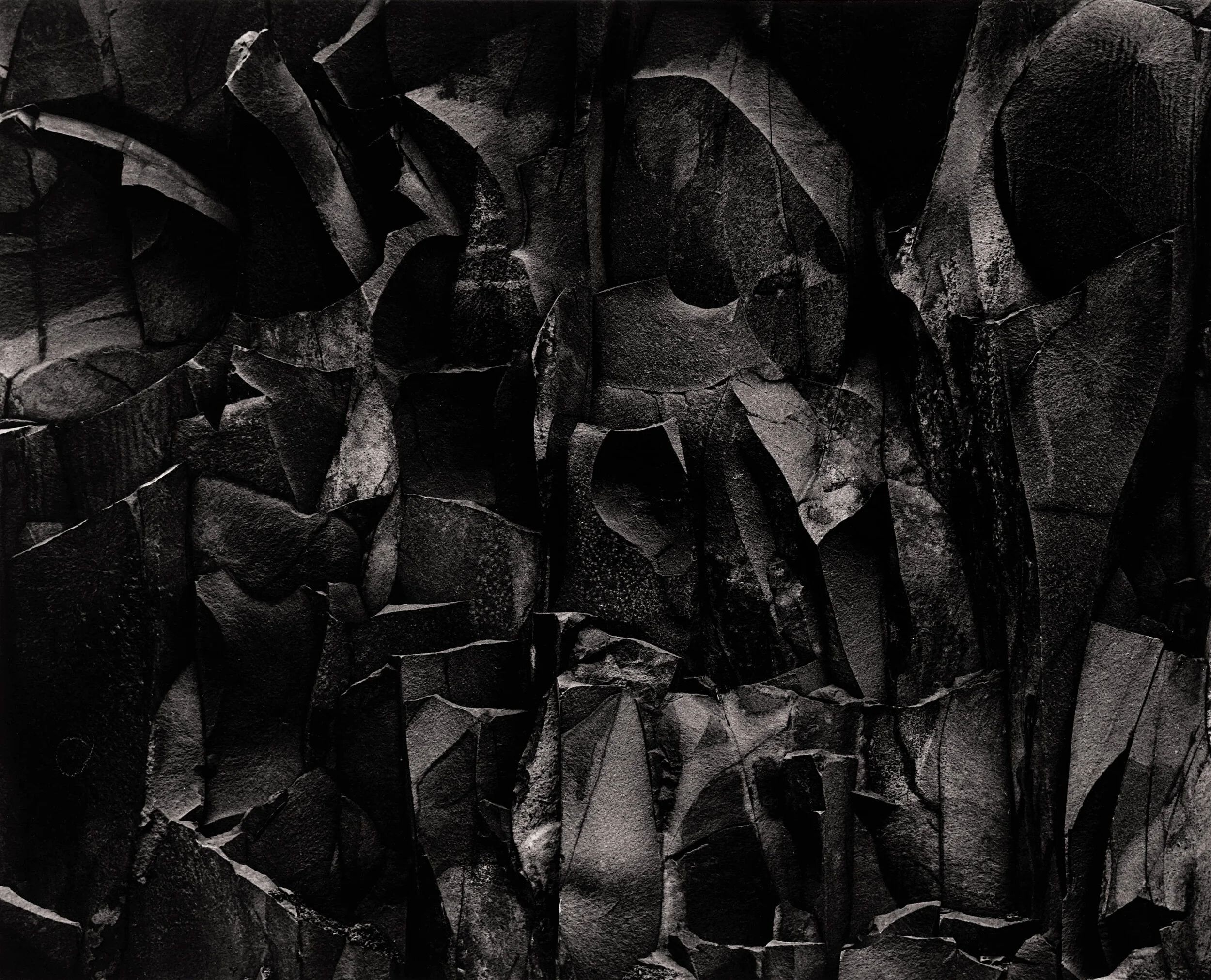 Paul Caponigro “Rock Wall #2, West Hartford, Connecticut, 1959” (Printed 1960’s) 11”x14” Vintage silver gelatin print Signed in pencil on mount verso