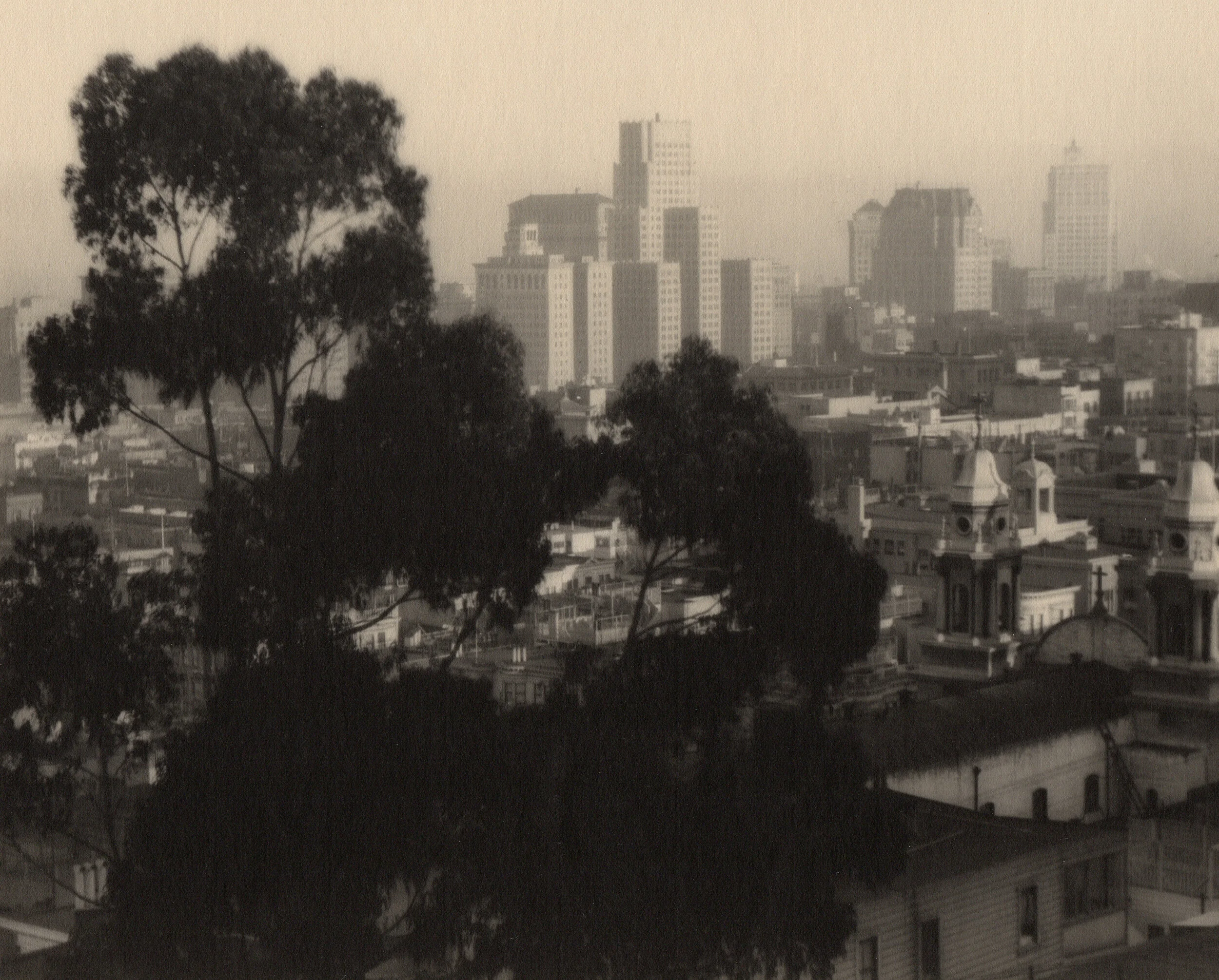  William Dassonville  “San Francisco from Telegraph Hill, 1925”  11”x14” vintage silver gelatin print 