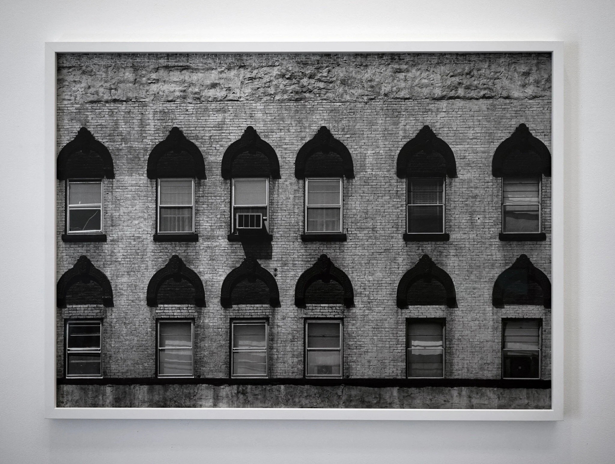 Aaron Siskind   “Chicago Facade, 1957” (Printed 1970’s)  36”x50” Mural sized silver gelatin print on aluminum   Sgned, titled and dated in ink on verso