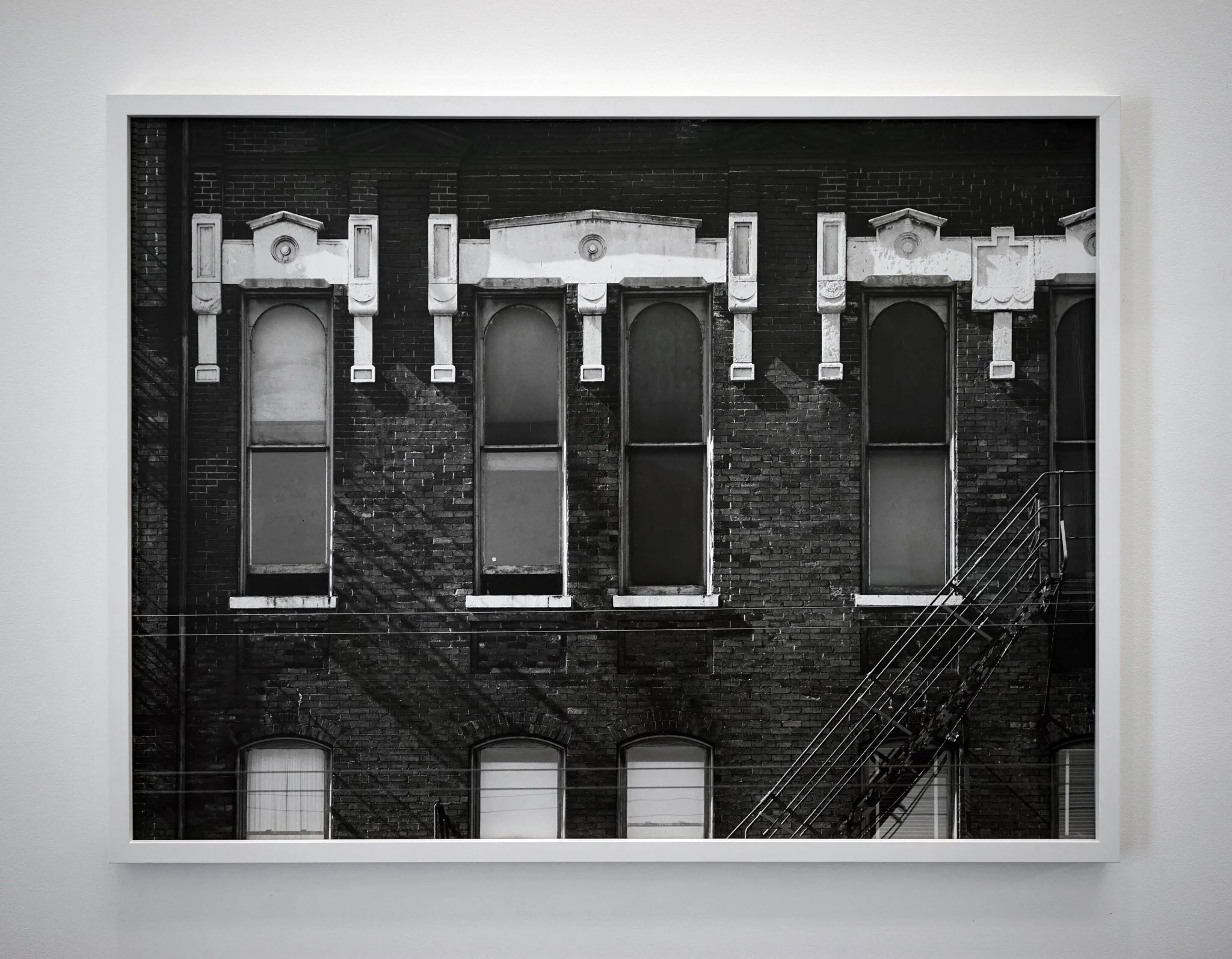 Aaron Siskind   “Chicago Facade, 1957” (Printed 1970’s)  36”x50” Mural sized silver gelatin print on aluminum   Sgned, titled and dated in ink on verso