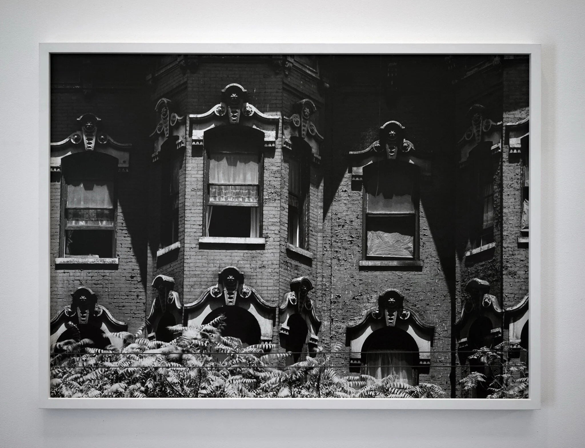 Aaron Siskind   “Chicago Facade, 1957” (Printed 1970’s)  36”x50” Mural sized silver gelatin print on aluminum   Sgned, titled and dated in ink on verso