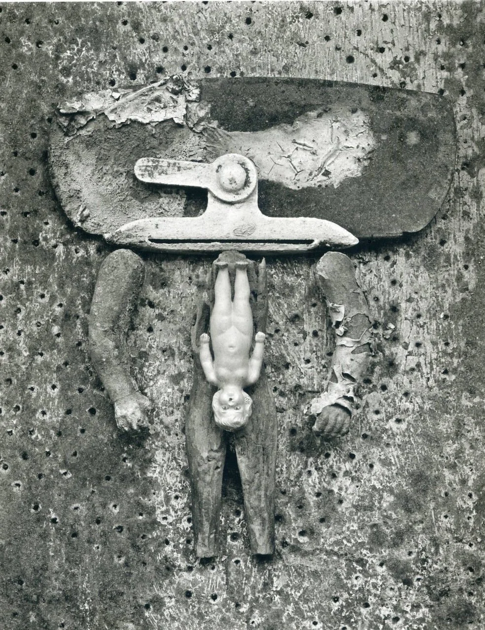 Fredrick Sommer  “Valise d’Adam, 1949”  8”x10” vintage silver gelatin print  Signed, titled and dated in pencil on mount verso