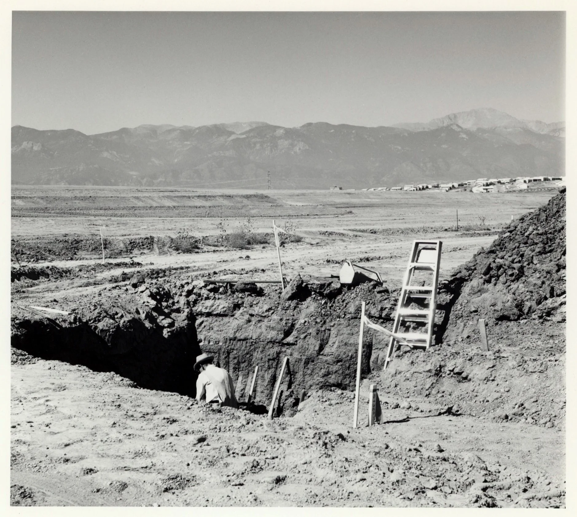 Robert Adams  “Basement for a Tract Home, Colorado Springs, CO, 1969”  8”x10” vintage silver gelatin print  Signed, inscribed and stamped on verso