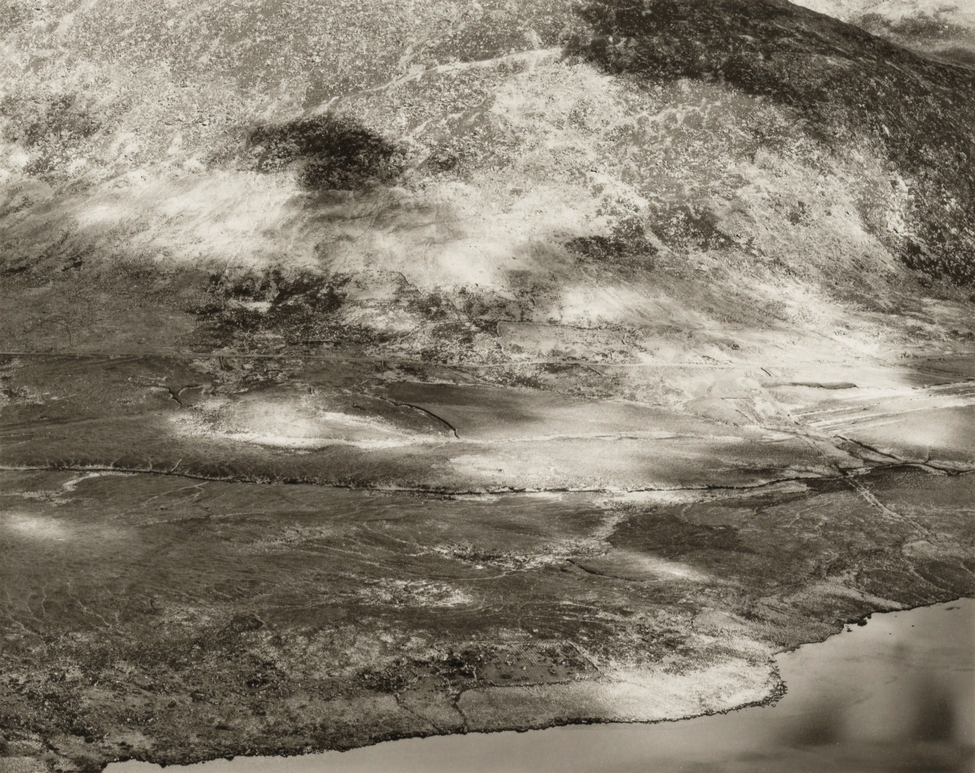  Emmet Gowin  “Conair Pass - Dingle Peninsula, Co. Kerry, Ireland, 1978” (Printed 1980”  Vintage 8”x10” mounted silver gelatin print  Signed, titled and dated on verso 