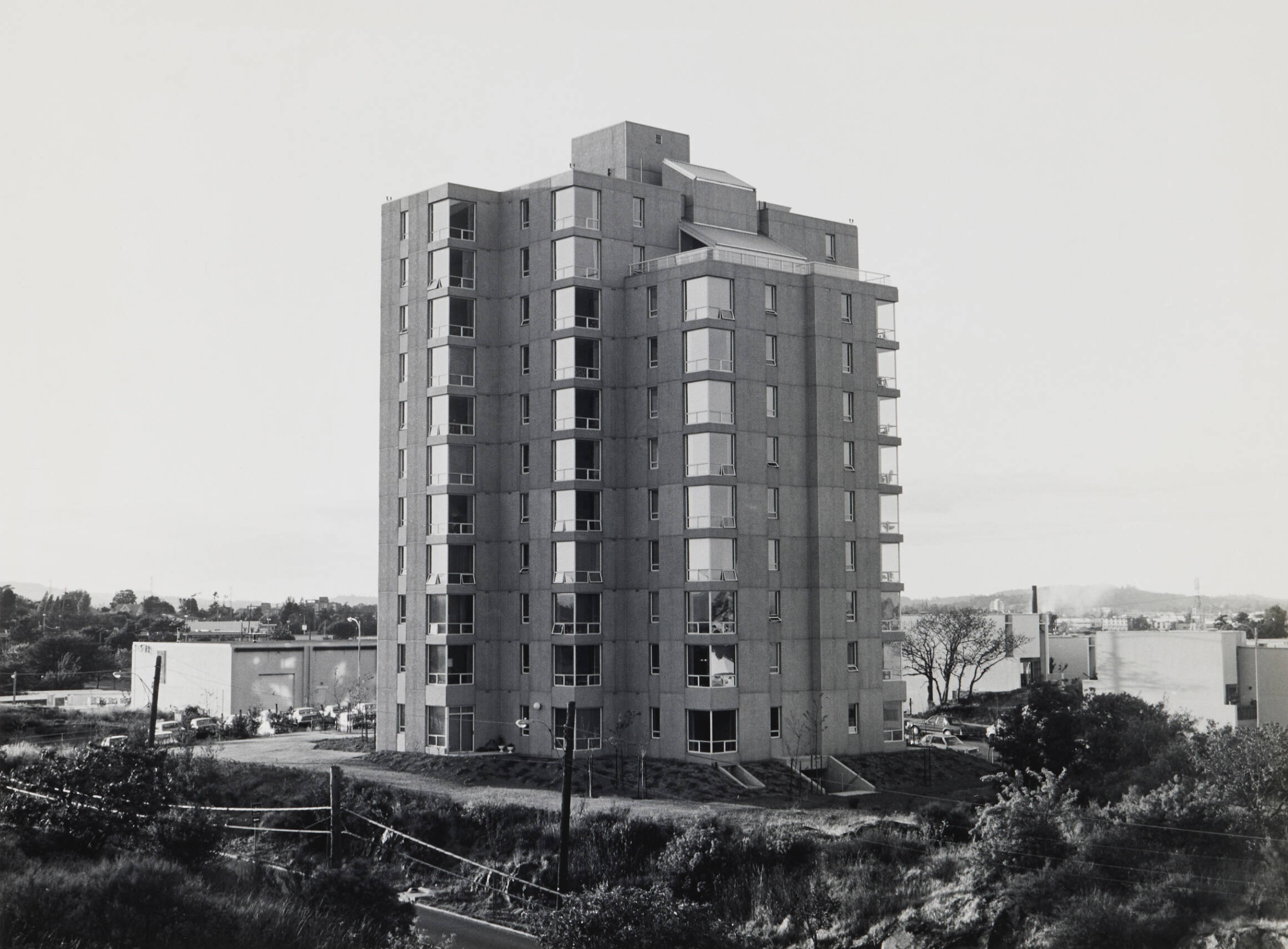  Lewis Baltz  “West Victoria, 1983”  20”x24” Vintage silver gelatin print  Signed, titled, dated and inscribed on verso 