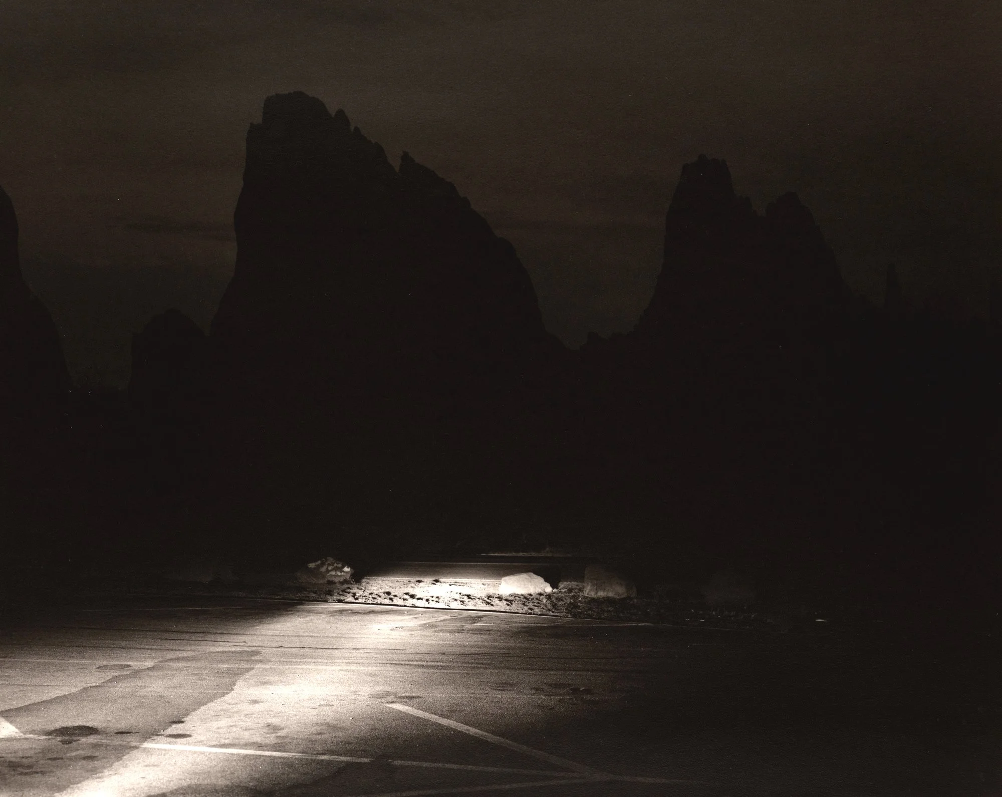  Robert Adams  “ Garden of the Gods, El Paso County, Colorado,  1973”  11”x14” silver gelatin print  Signed and dated on verso 