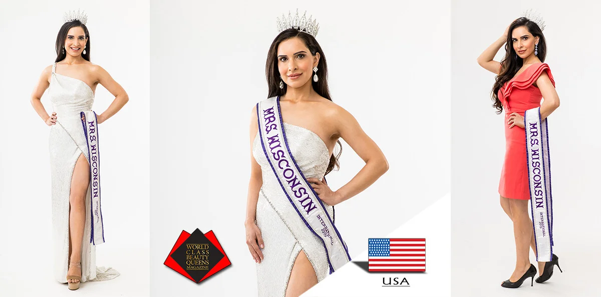 World Class Beauty Queens Magazine welcomes Shailja Tiku, Mrs Wisconsin International 2019.