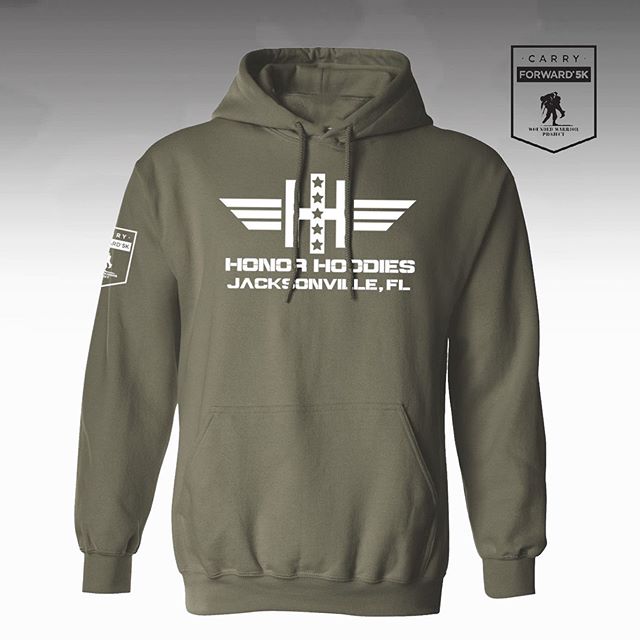 JACKSONVILLE, REP YOUR CITY! 😎 🇺🇸 Thanks to everyone who came out to support our country&rsquo;s veterans in the WWP Carry Forward 5K. If you&rsquo;ve yet to purchase your city&rsquo;s limited edition Honor Hoodie, make sure to secure one today! L