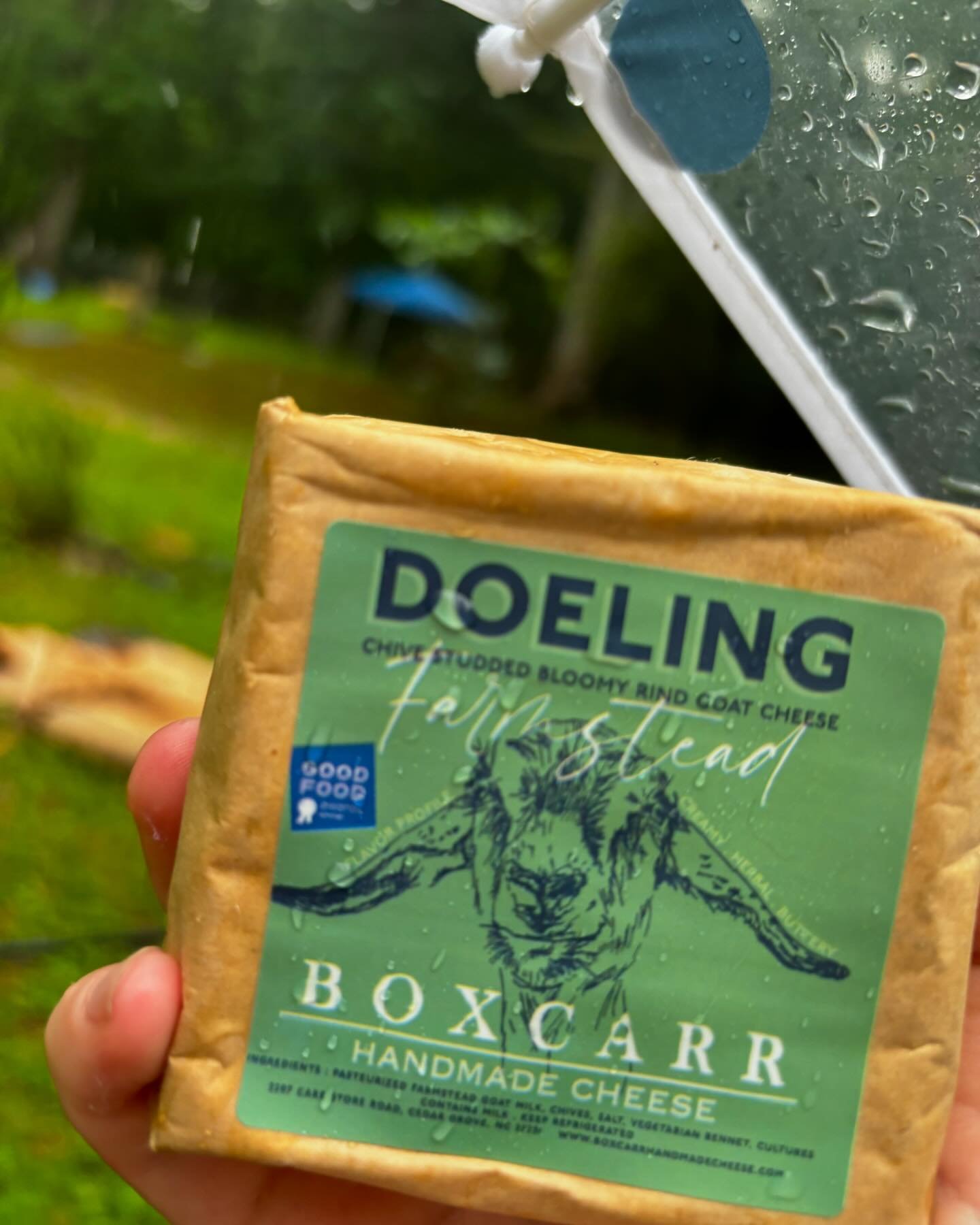 It might be rainy tomorrow but we will be at 4 different farmers markets rain or shine! The @caryfarmersmkt the @enoriverfarmersmarket the @southdurhamfarmersmarket and the @durhamfarmersmarket !  Come and get your delicious #boxcarrhandmadecheese ! 