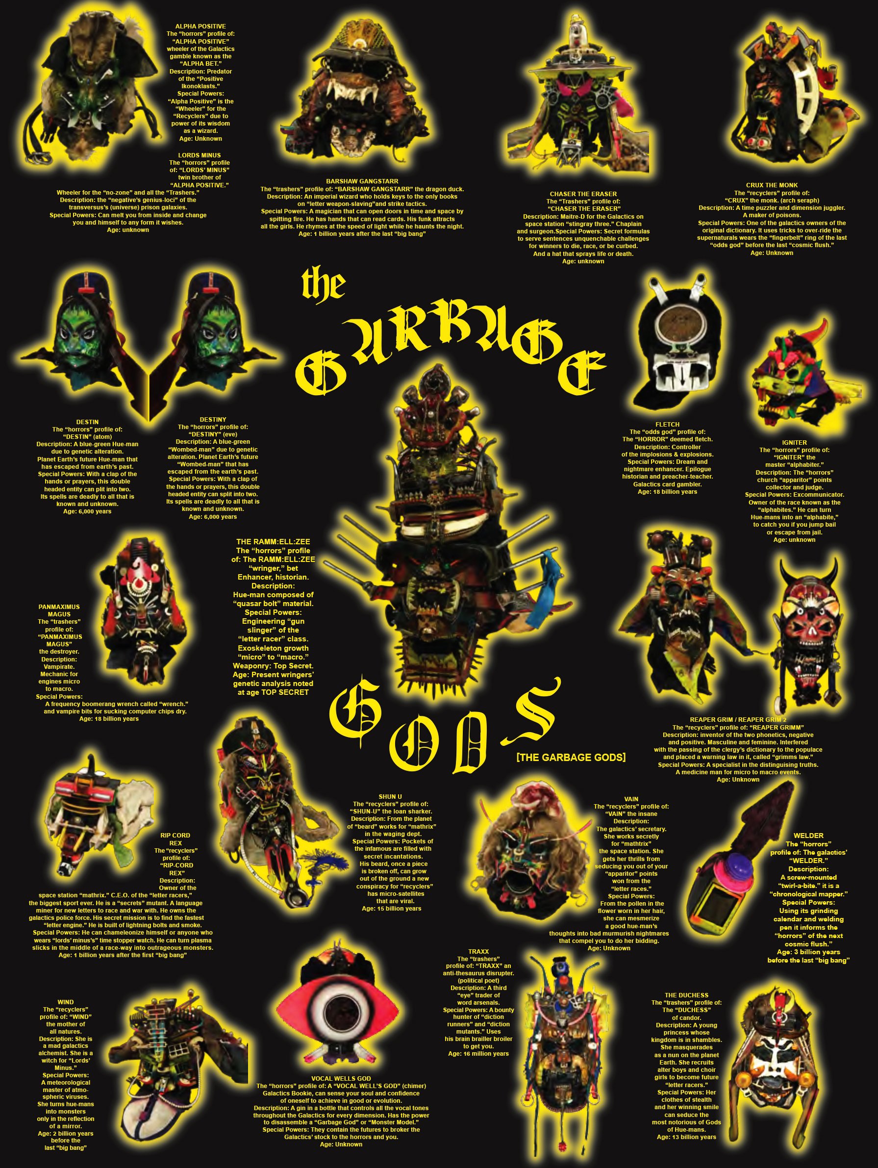 The Garbage Gods Poster — Black