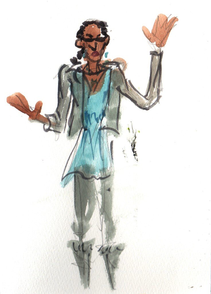 Grand Park's Downtown Bookfest watercolors