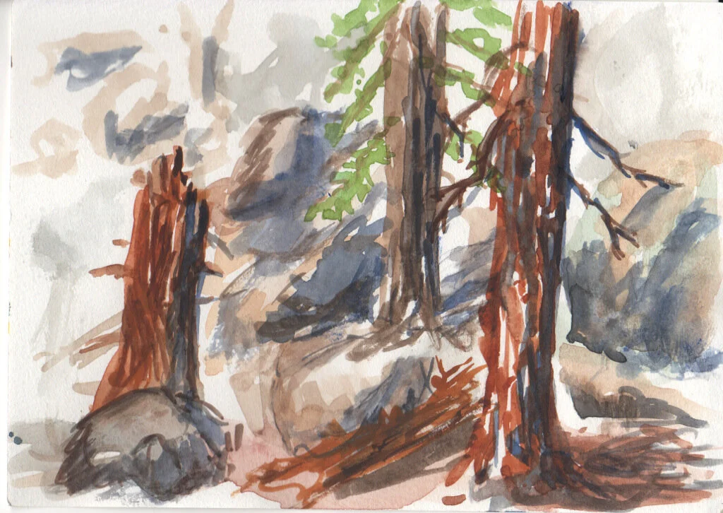 San Jacinto Mountains watercolor