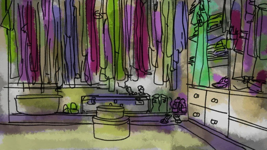 Post Natyam Collective's "Super Ruwaxi: Origins" Sketches