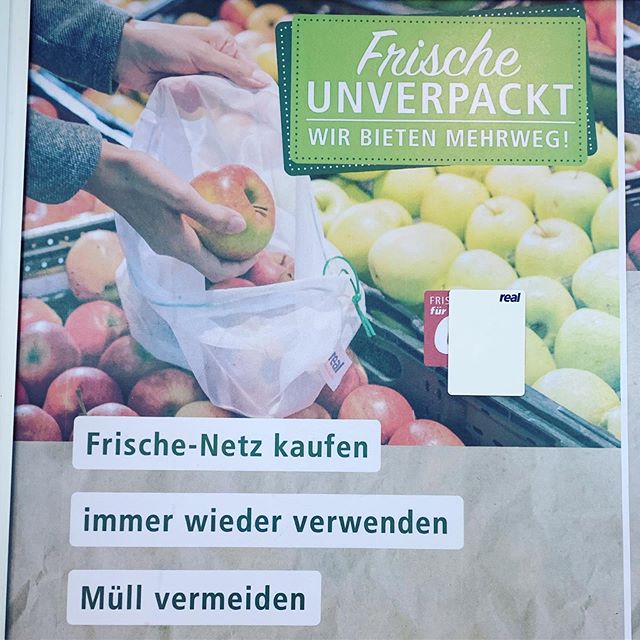 Got so excited to see these reusable produce bags at Real in Germany!!! #reusableproducebags #ecofriendlyhome #ecofriendlyliving #ecofriendly #greenhomeorganization #greenliving #sustainability #sustainableliving
