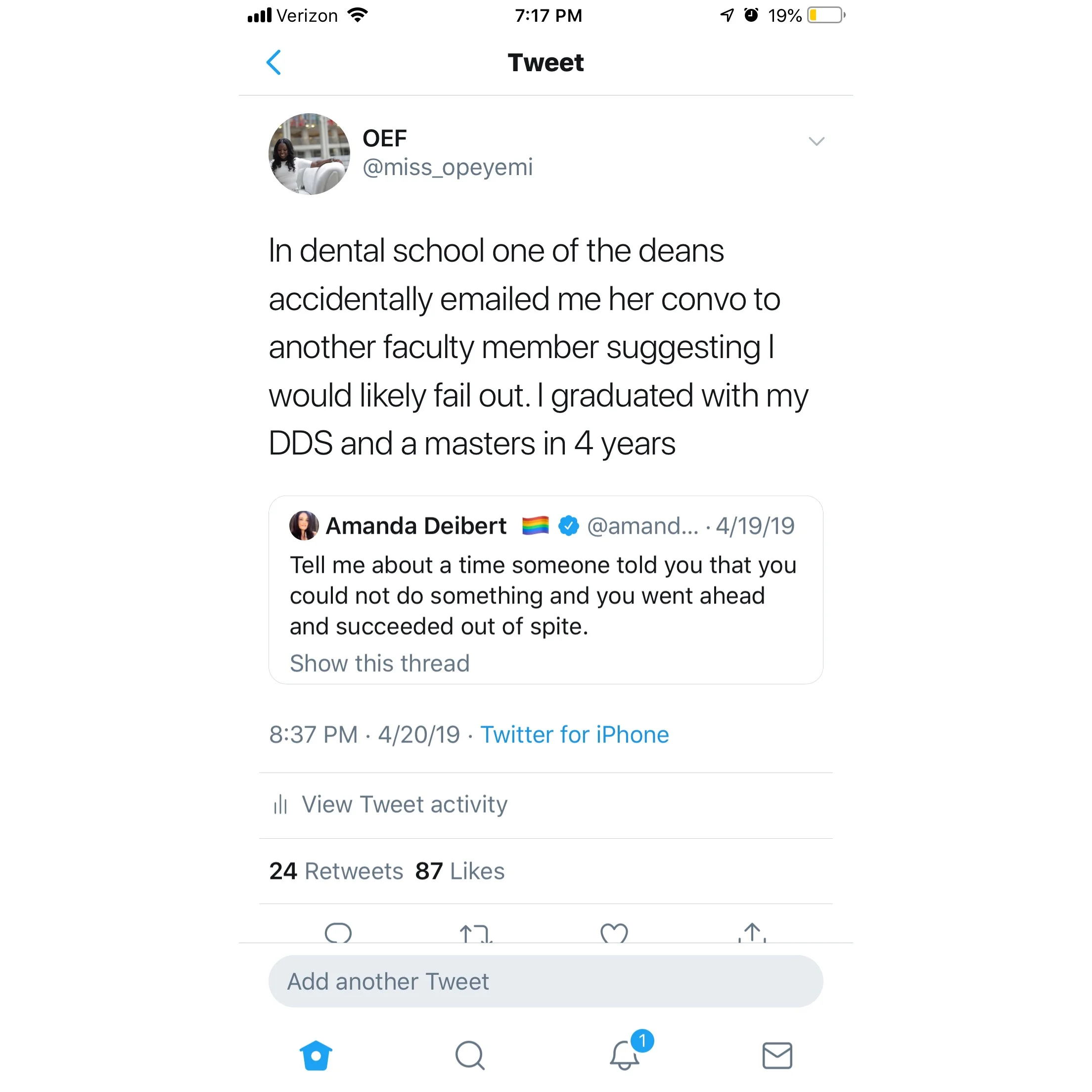 how is she allowed to do this when she's about to fail out?