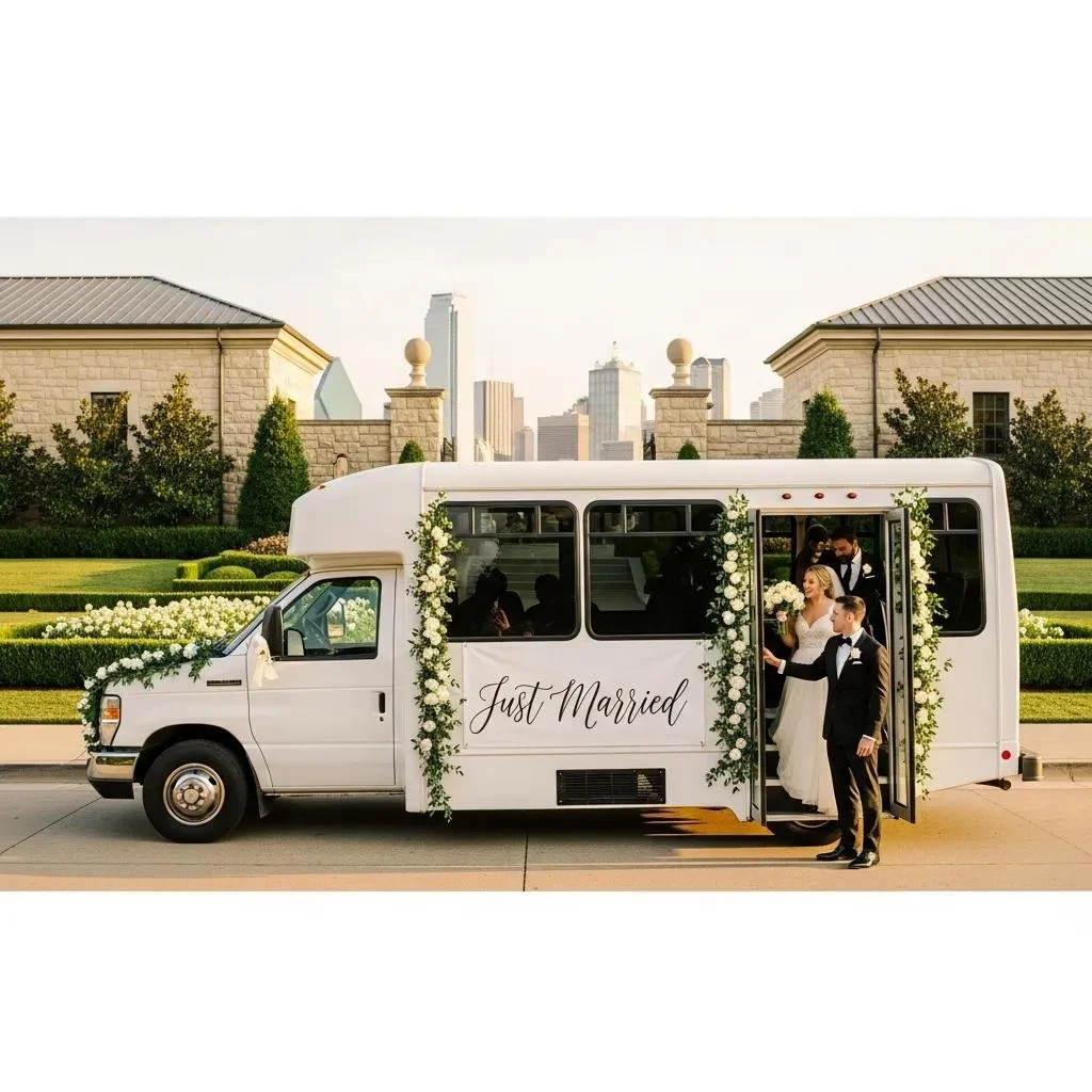 Top Dallas Wedding Shuttle, Charter Bus &amp; Limousine Services: Comprehensive Guide to Luxury Event Transportation