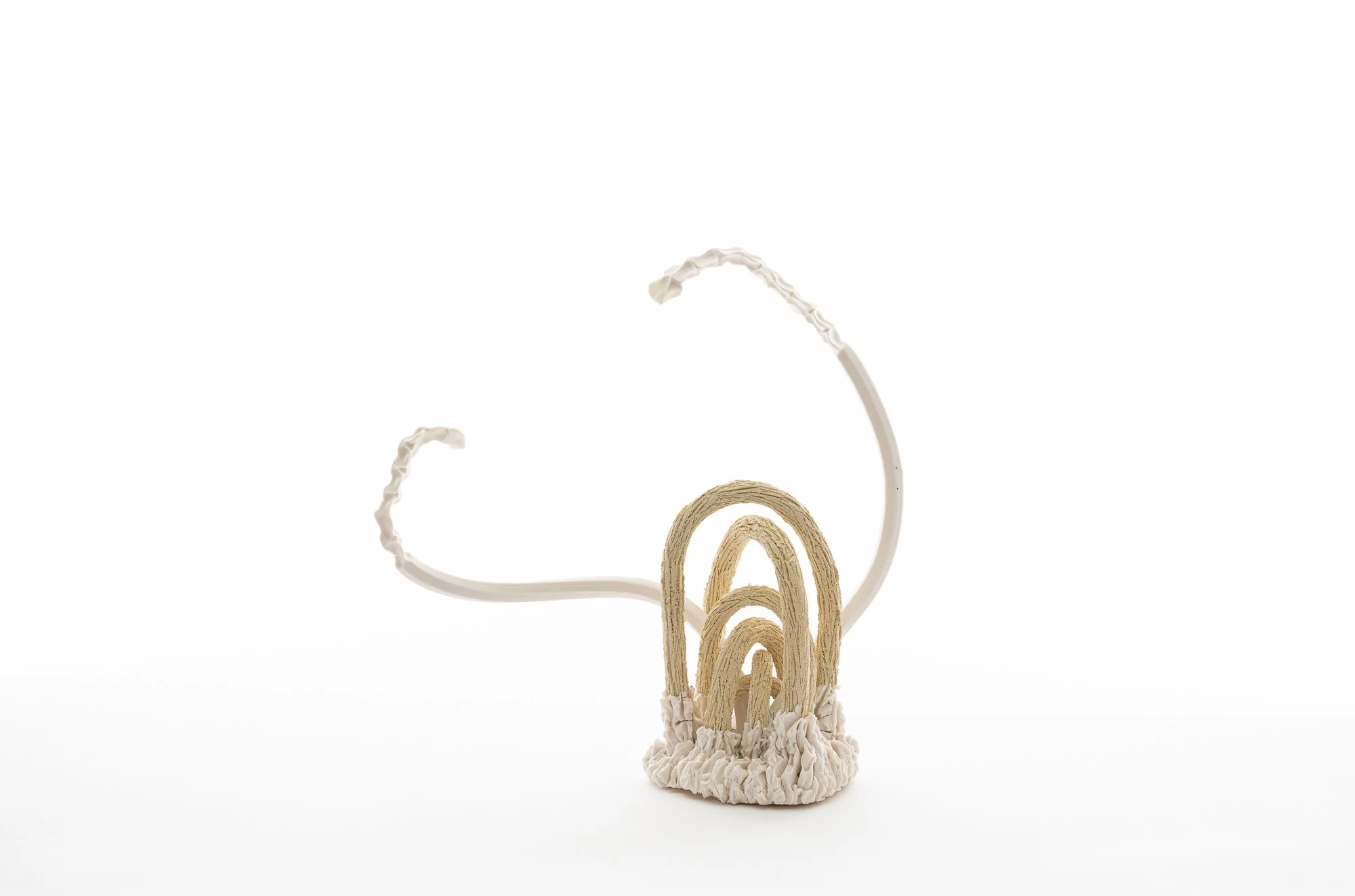 Growth Series : A warm hug, ceramic and glue, 13”h x 14”w x 7”d