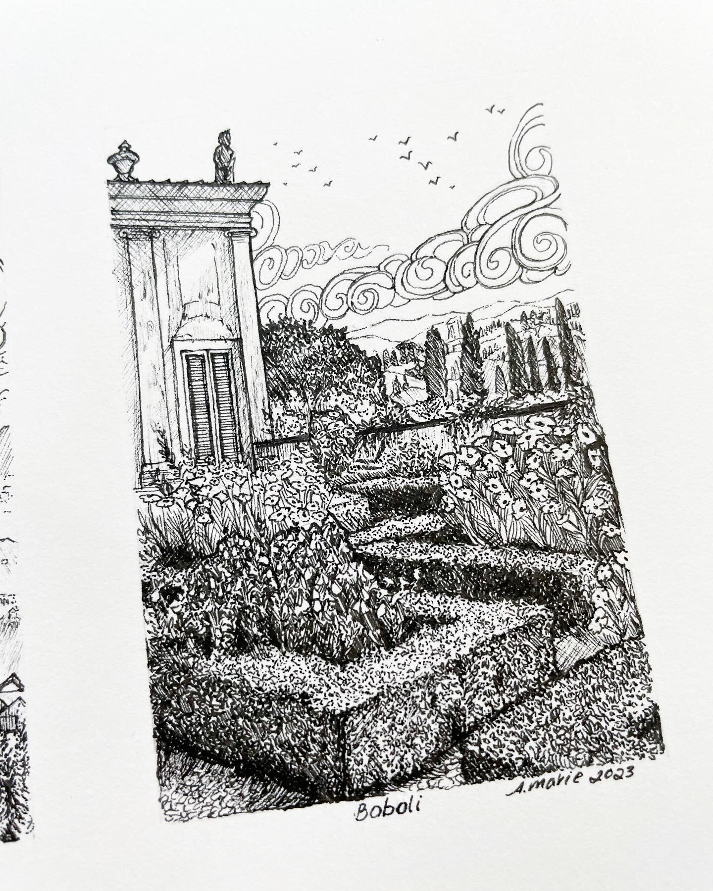 This past October I was lucky enough to go to Italy for my honeymoon, it&rsquo;s safe to say I saw some of the most beautiful places in the world there. These new drawings/etchings are three of my favorite scenes from photos I took while at the Colos