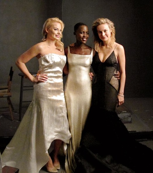 Margot Robbie, Lupita Nyong'o & Brie Larson • Vanity Fair's 2014 Hollywood Cover Shoot • Photo by Rachel DeLoache Williams
